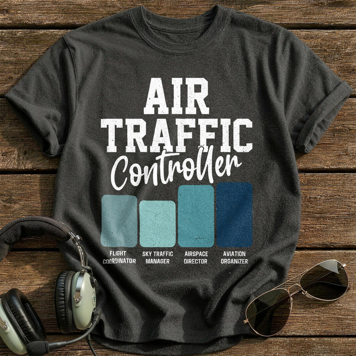 Air Traffic Controller T-Shirt - Charcoal