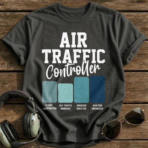 Air Traffic Controller T-Shirt - Charcoal