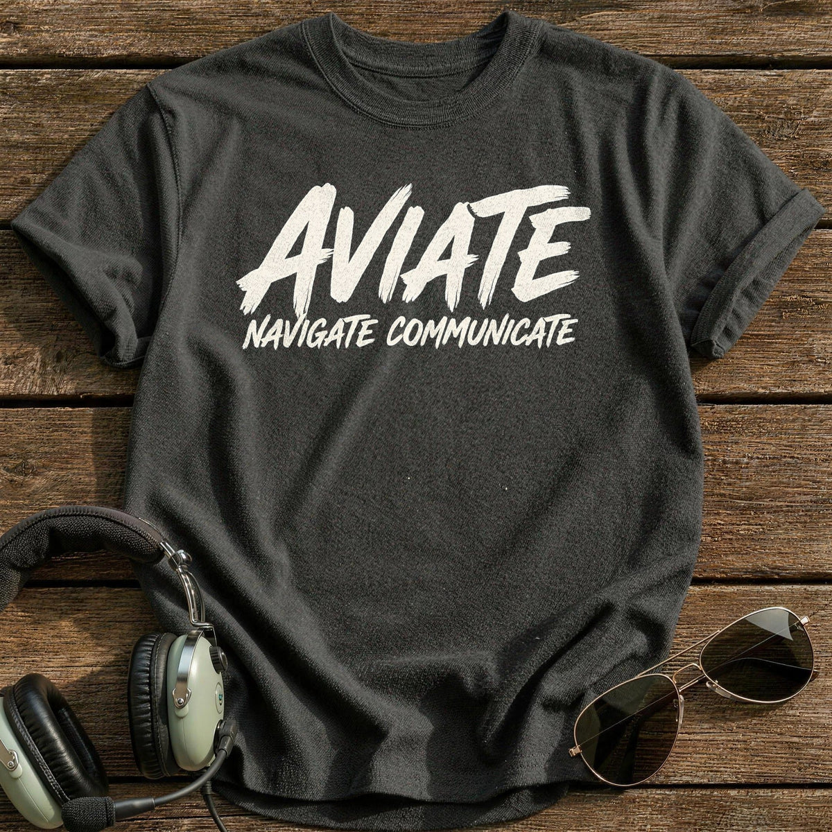 Aviate Navigate Communicate 52 Kids T-Shirt - Charcoal
