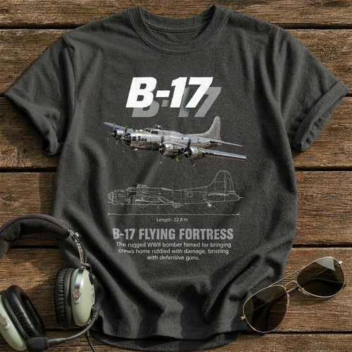 B17 93 T-Shirt - Charcoal