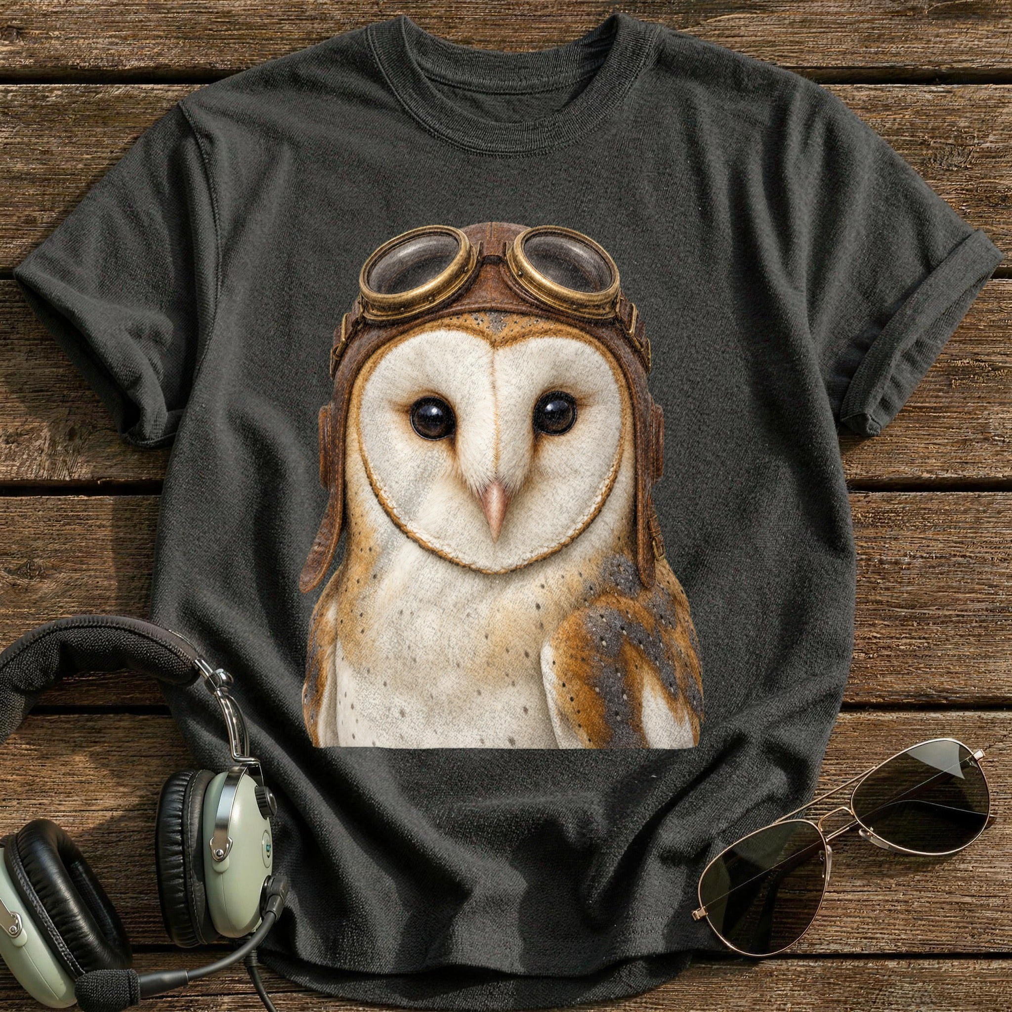 Barn Owl Aviator - Charcoal