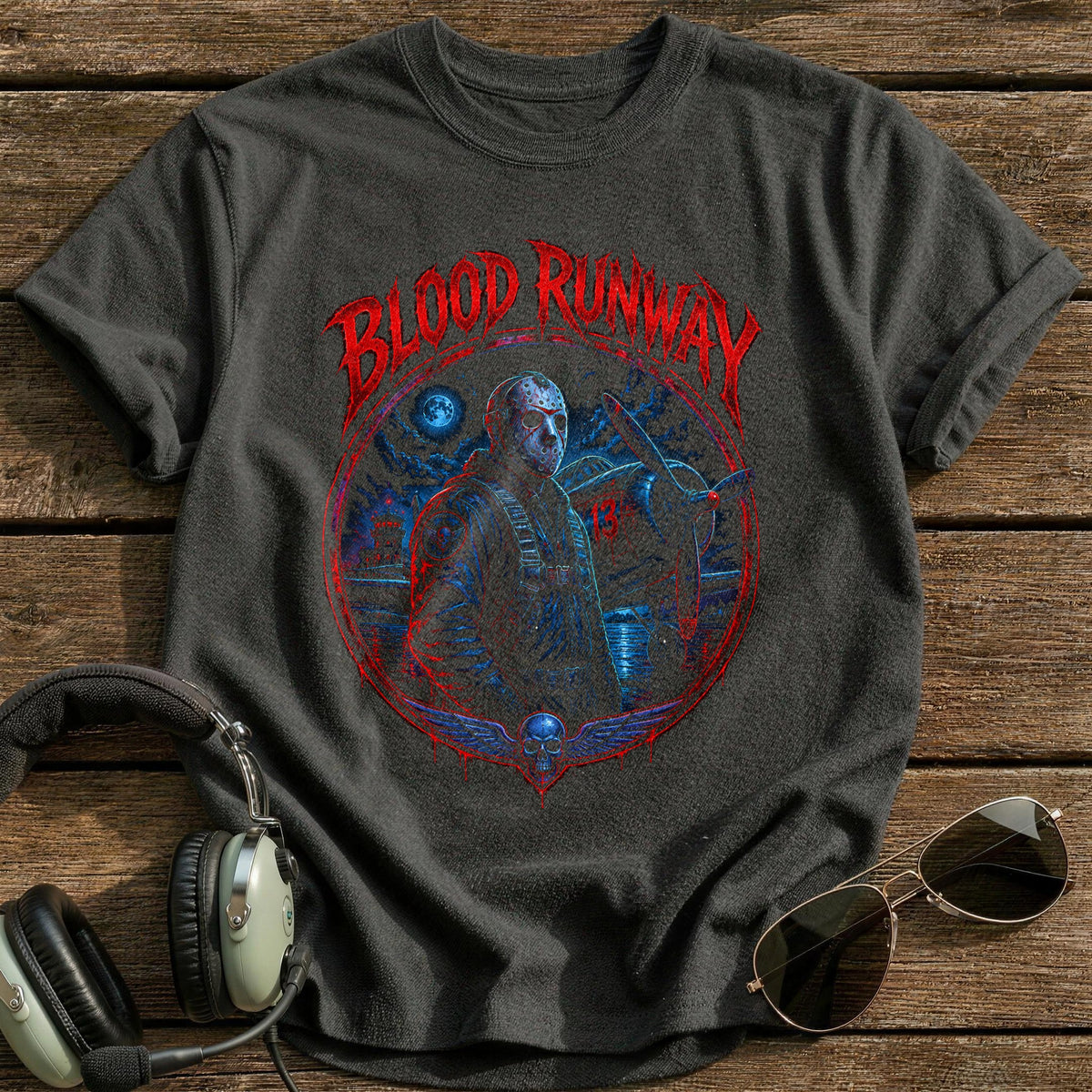 Blood Runway 14 T-Shirt - Charcoal