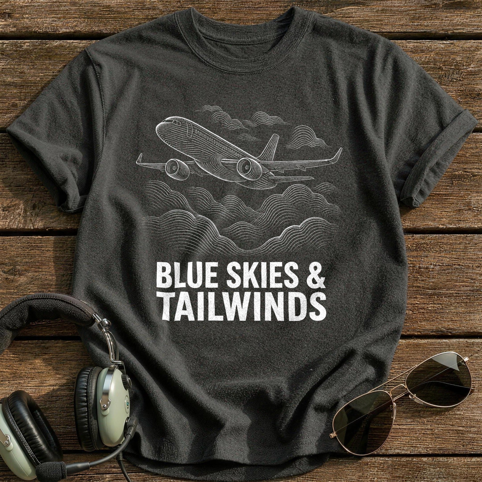 Blue Skies 45 T-Shirt - Charcoal