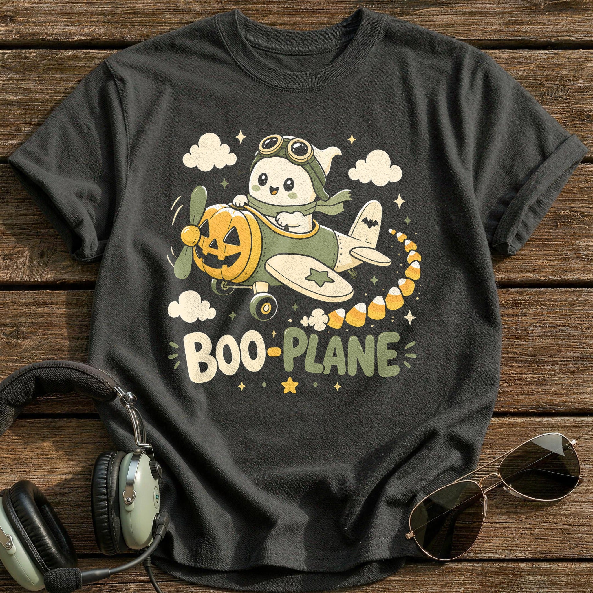 Boo Plane 09 T-Shirt - Charcoal