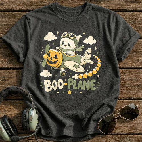 Boo Plane 09 T-Shirt - Charcoal