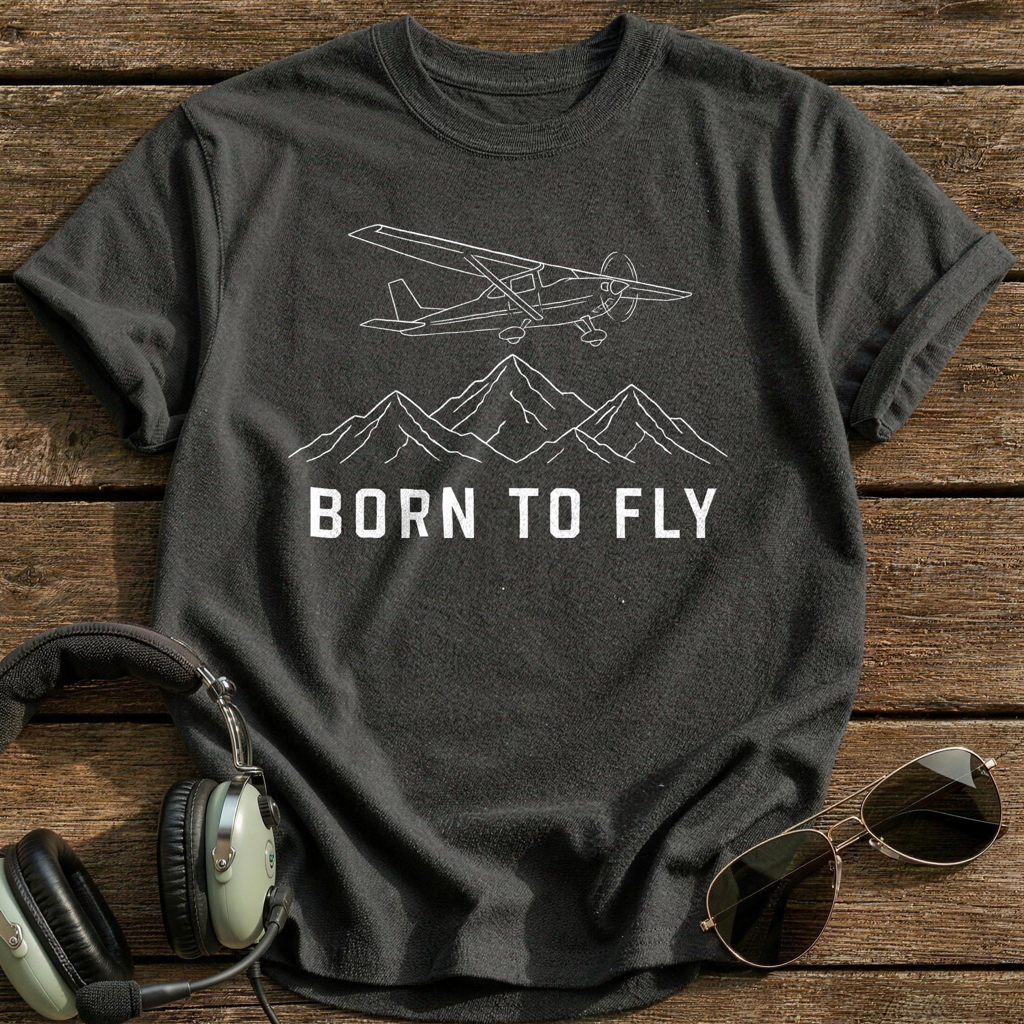 Born To Fly 99 T-Shirt - Charcoal