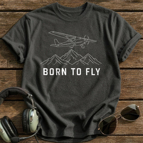 Born To Fly 99 T-Shirt - Charcoal