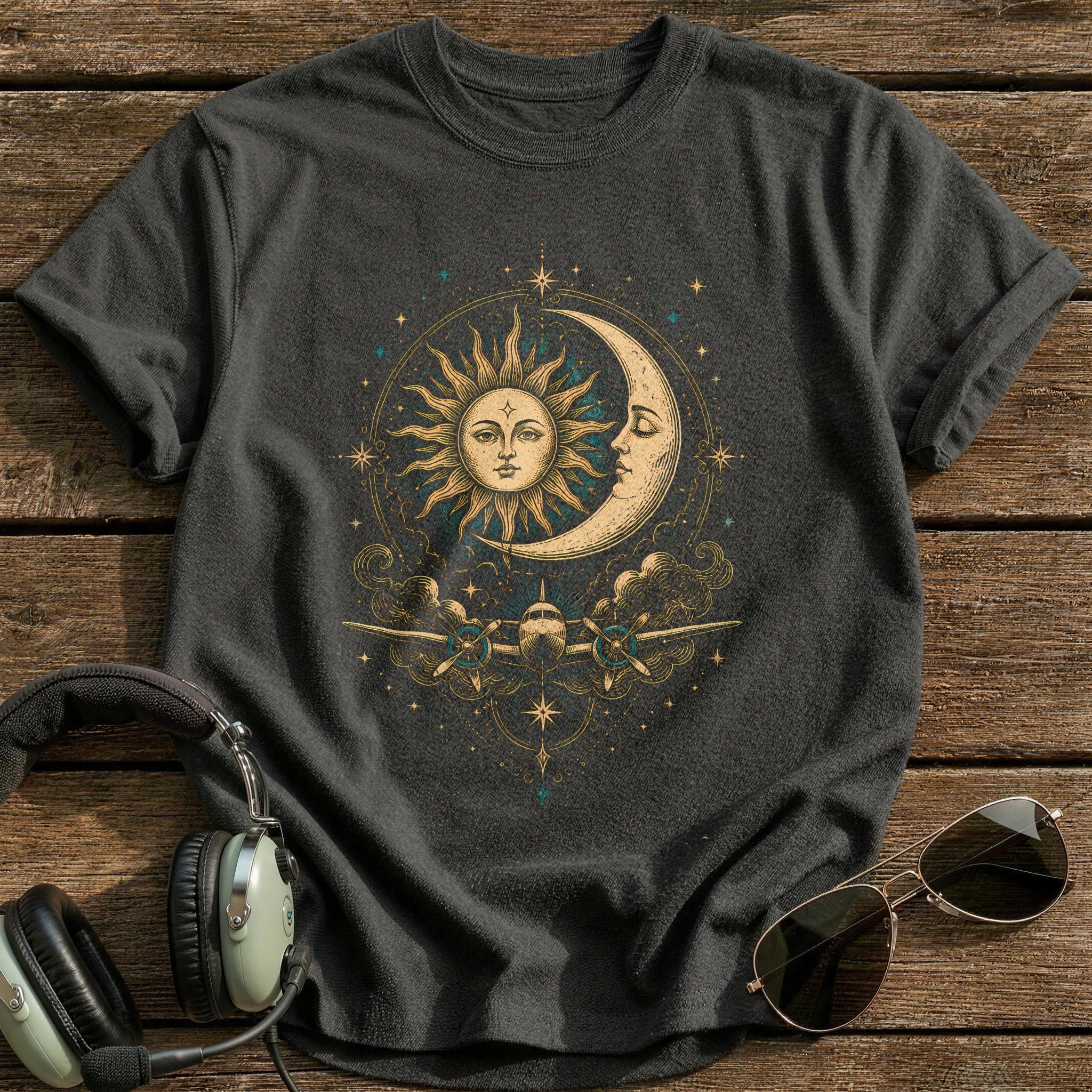 Celestial Navigation T-Shirt - Charcoal