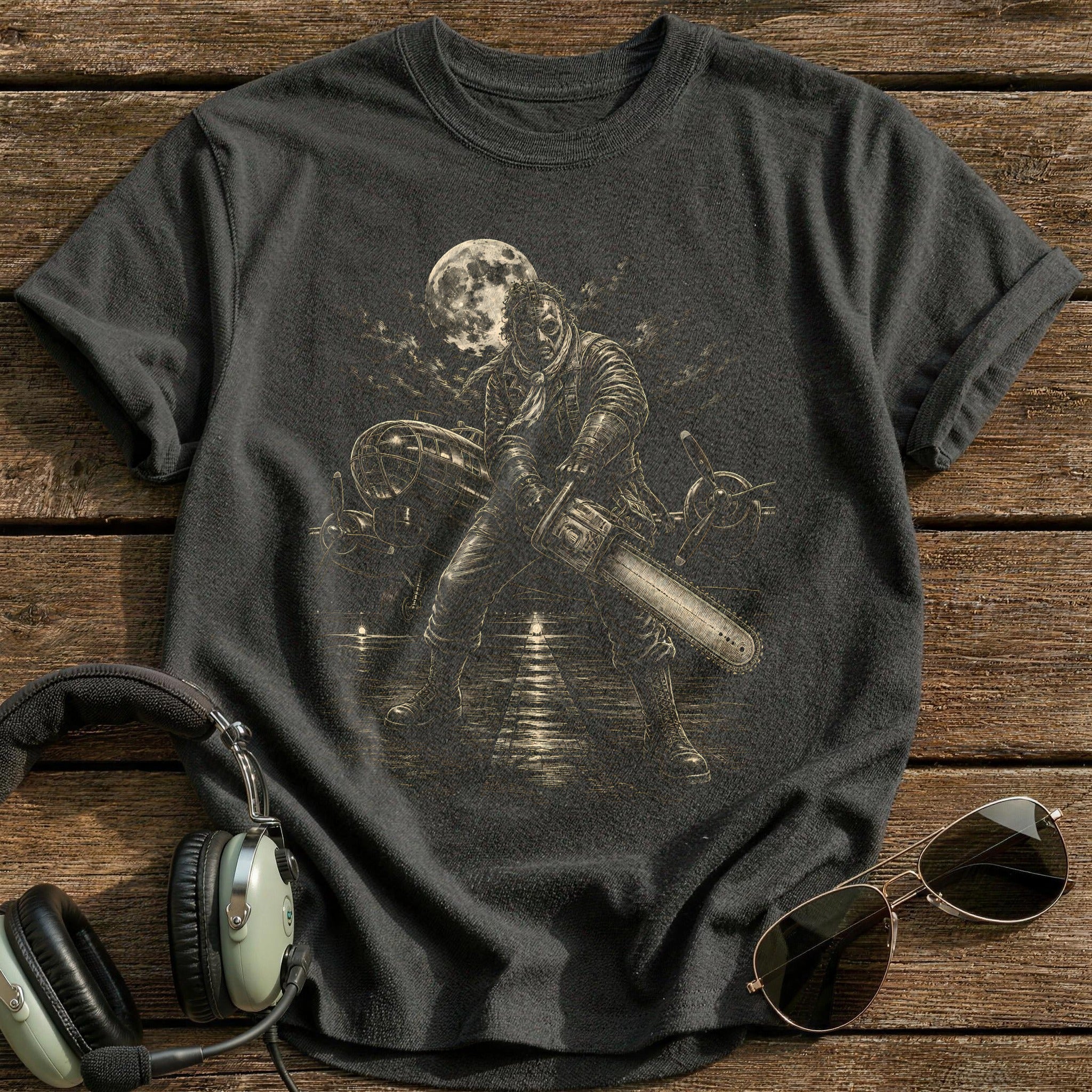 Chainsaw Scene 17 T-Shirt - Charcoal