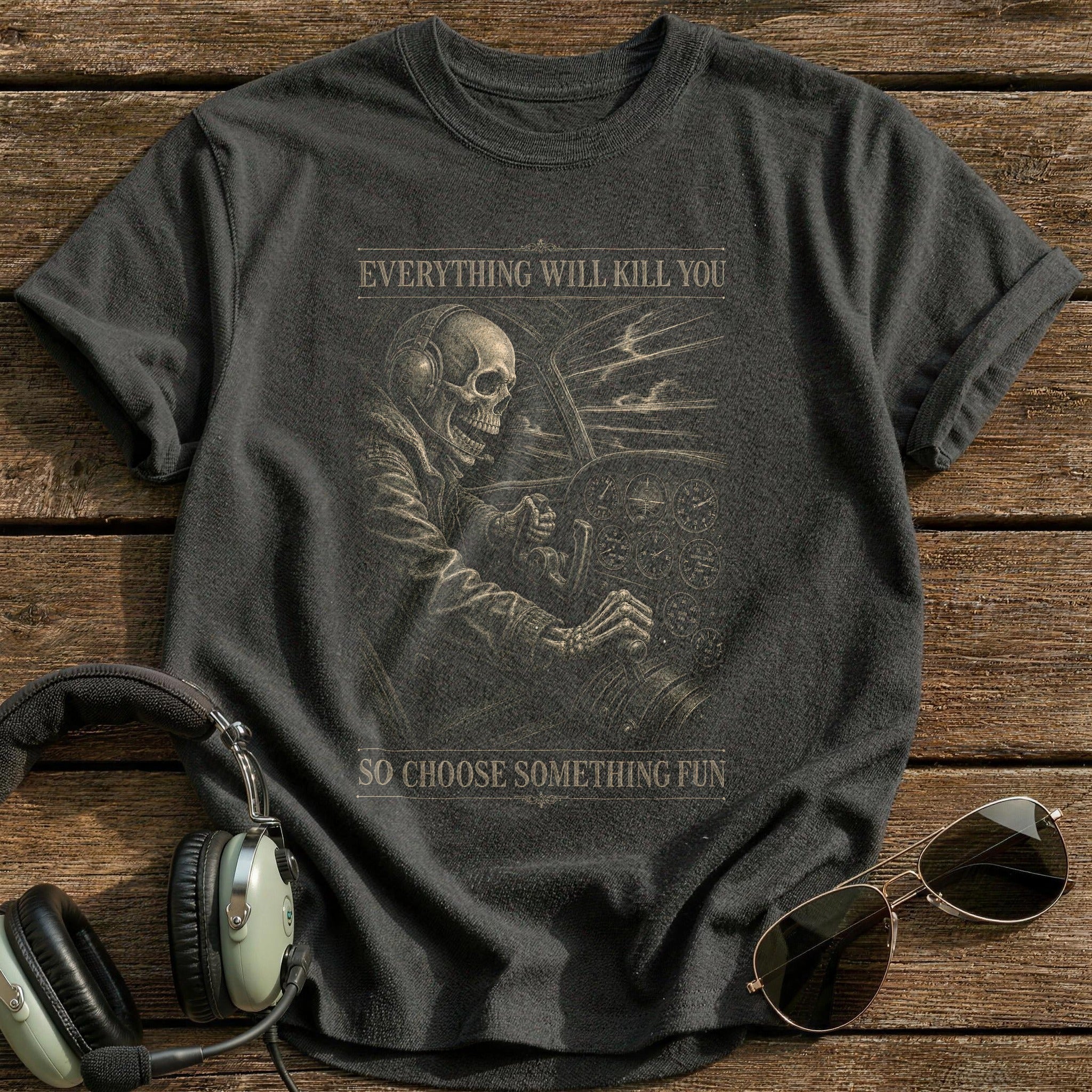 Choose Something Fun T-Shirt - Charcoal