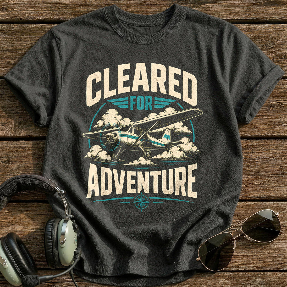 Clear For Adventure T-Shirt - Charcoal