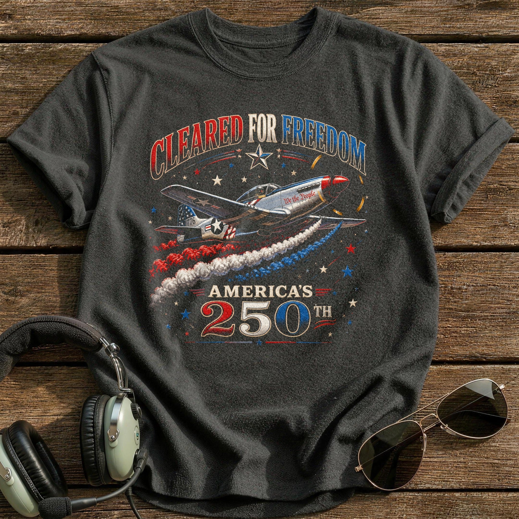 Cleared For Freedom T-Shirt - Charcoal