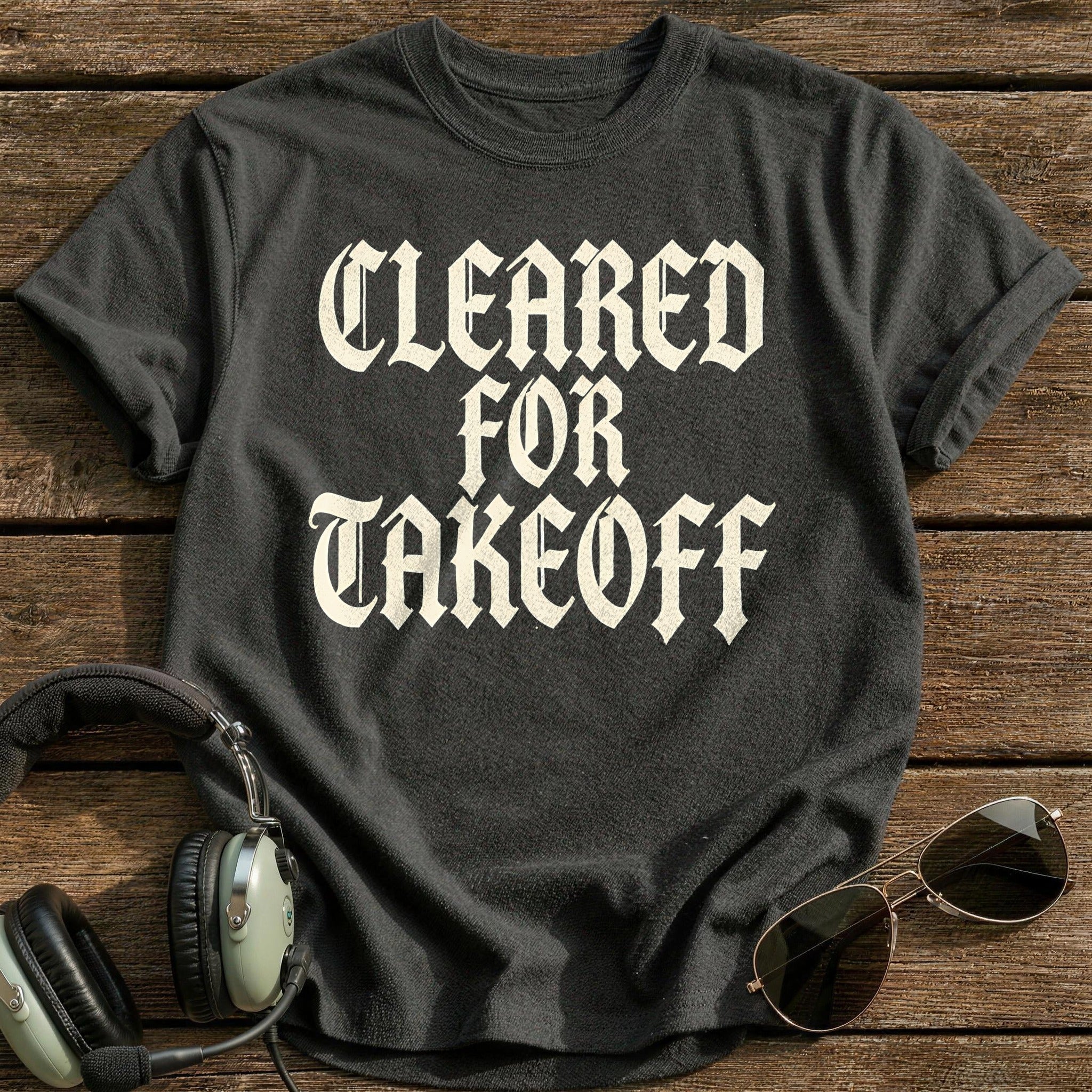 Cleared For Takeoff 46 T-Shirt - Charcoal