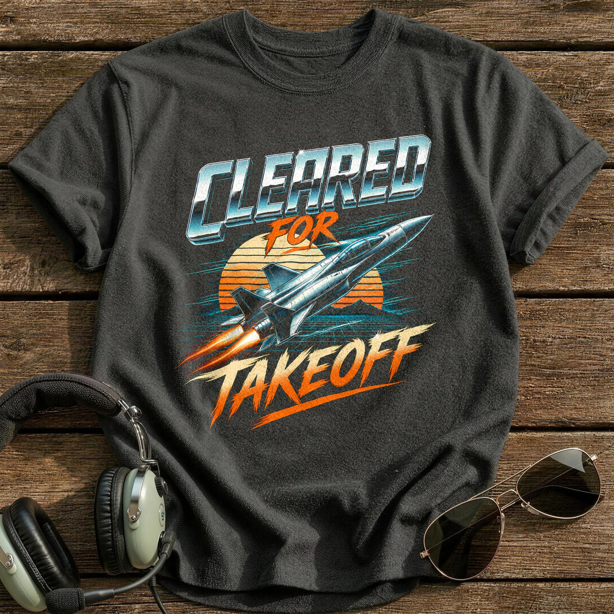 Cleared Takeoff T-Shirt - Charcoal