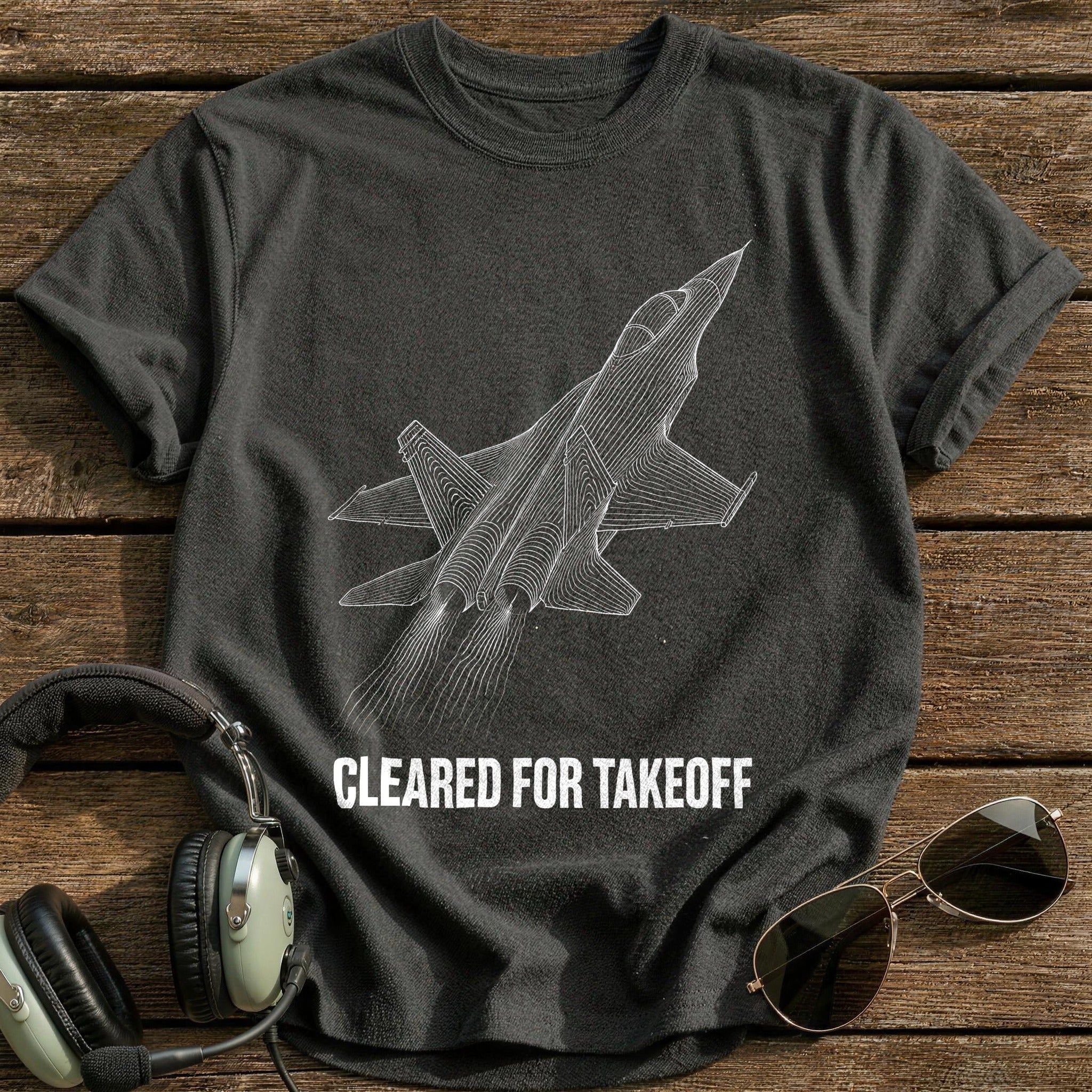 Cleared Takeoff 31 T-Shirt - Charcoal