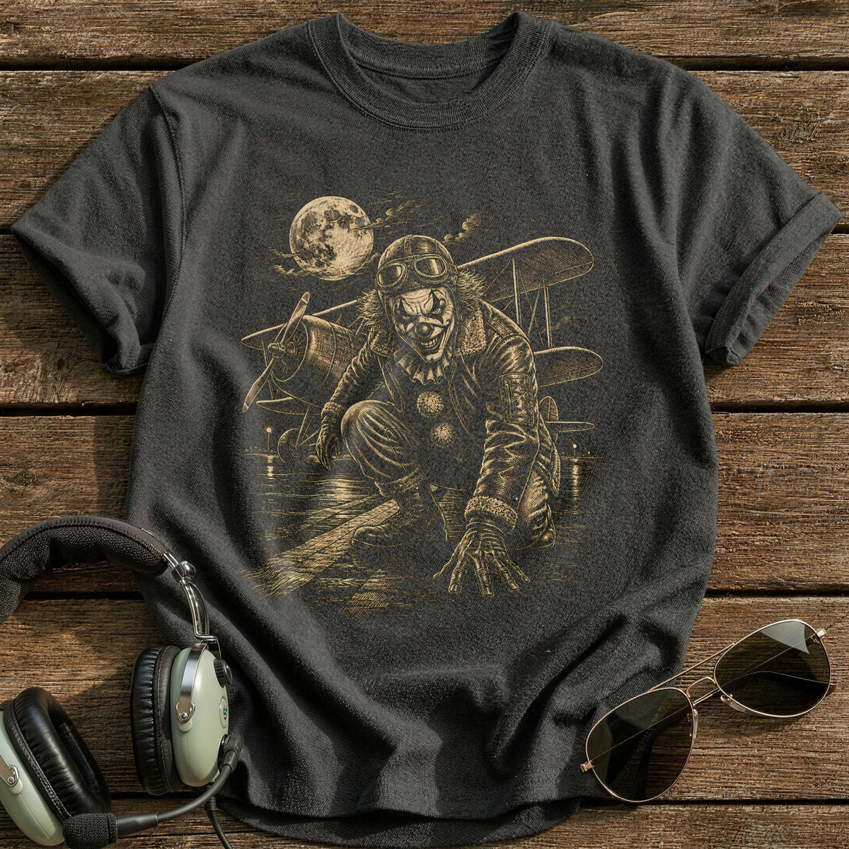 Clown Scene 46 T-Shirt - Charcoal