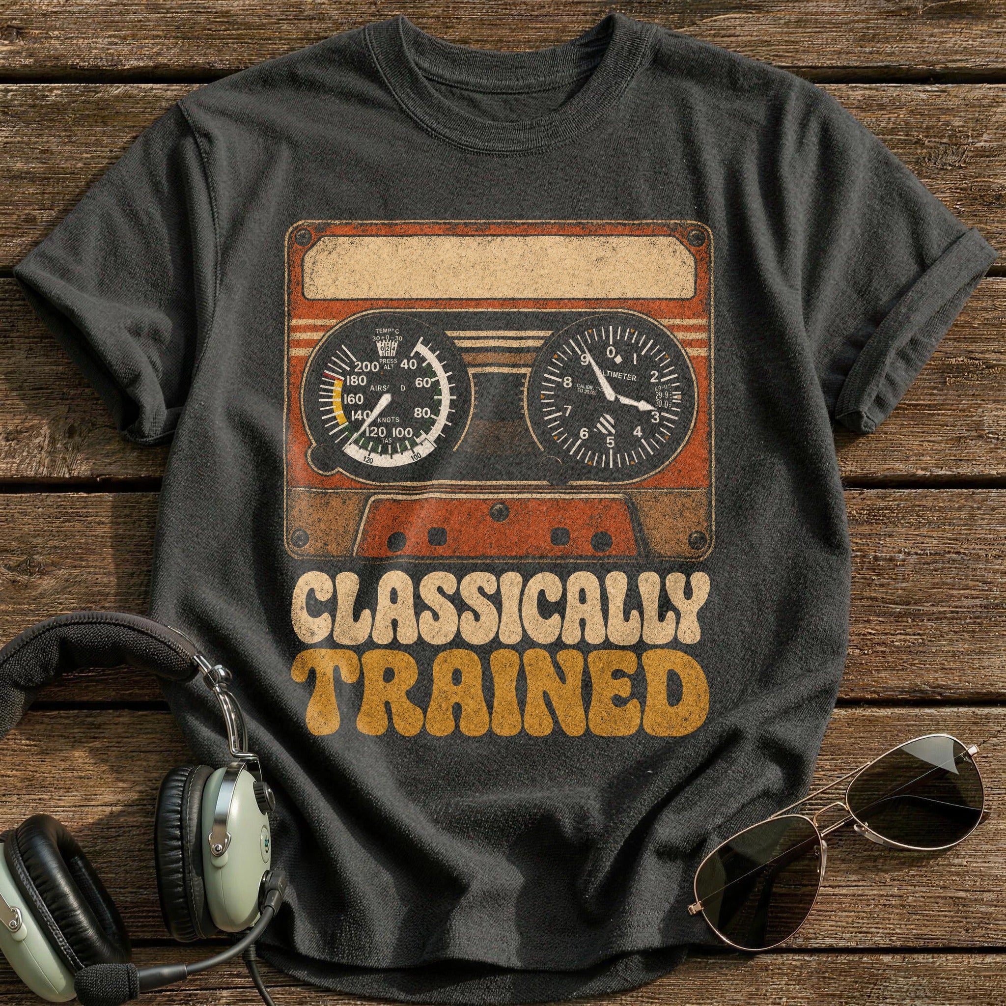 Cockpit Vintage T-Shirt - Charcoal