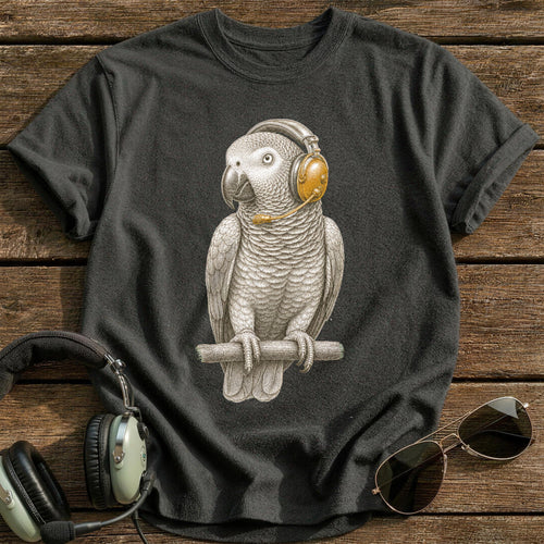 Comms Check T-Shirt - Charcoal