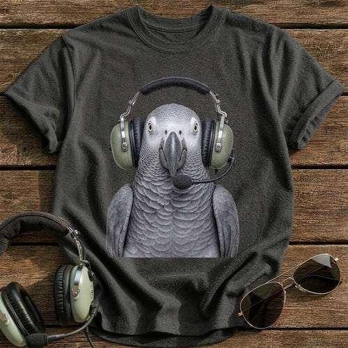 Comms on the Frequency T-Shirt - Charcoal