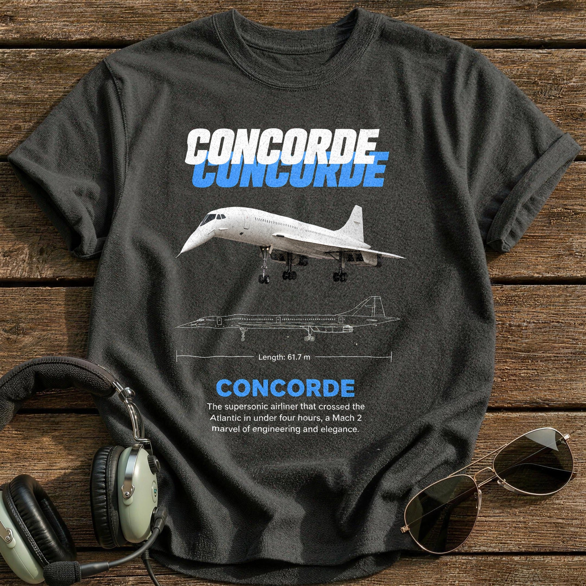 Concorde 87 T-Shirt - Charcoal