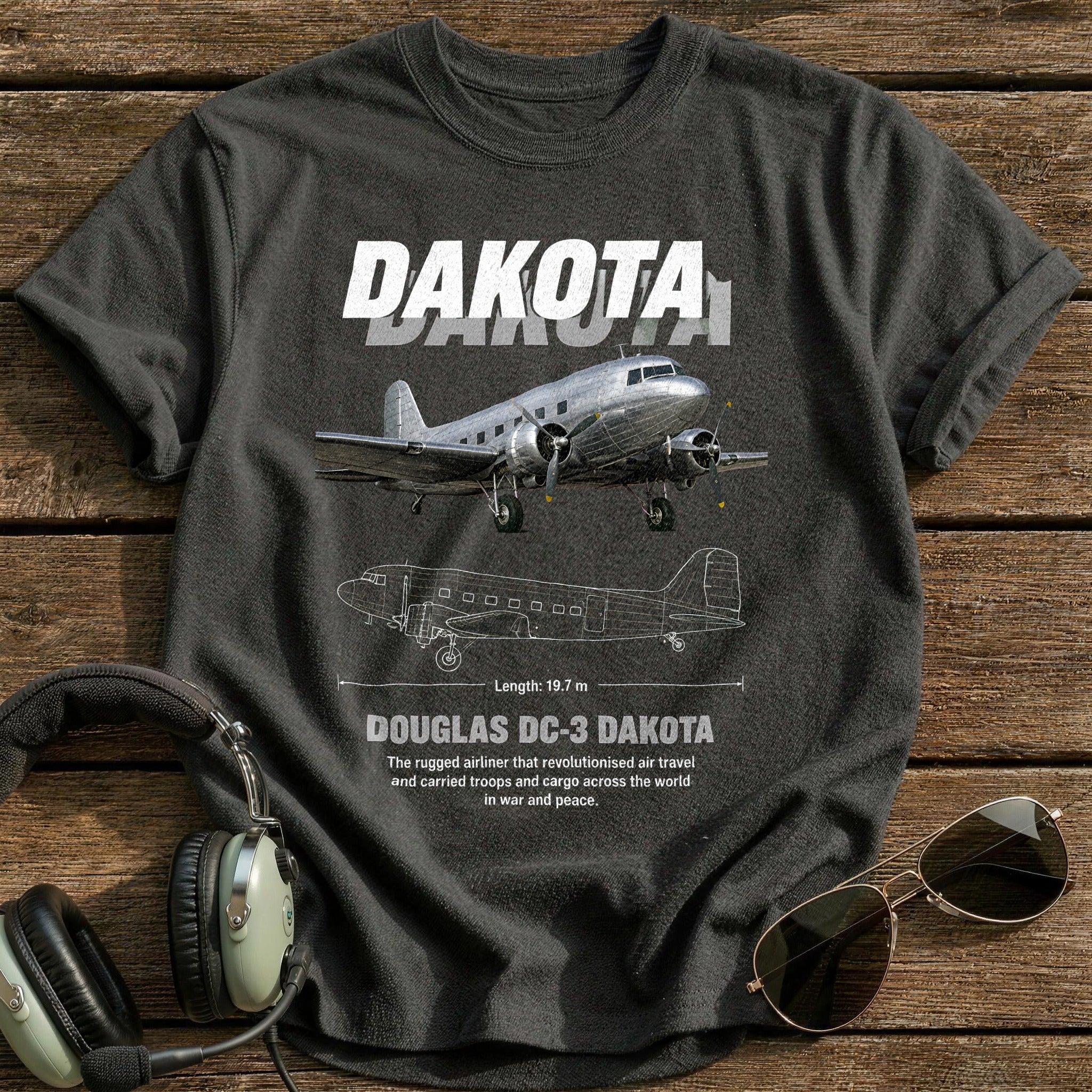 Dc3 26 T-Shirt - Charcoal