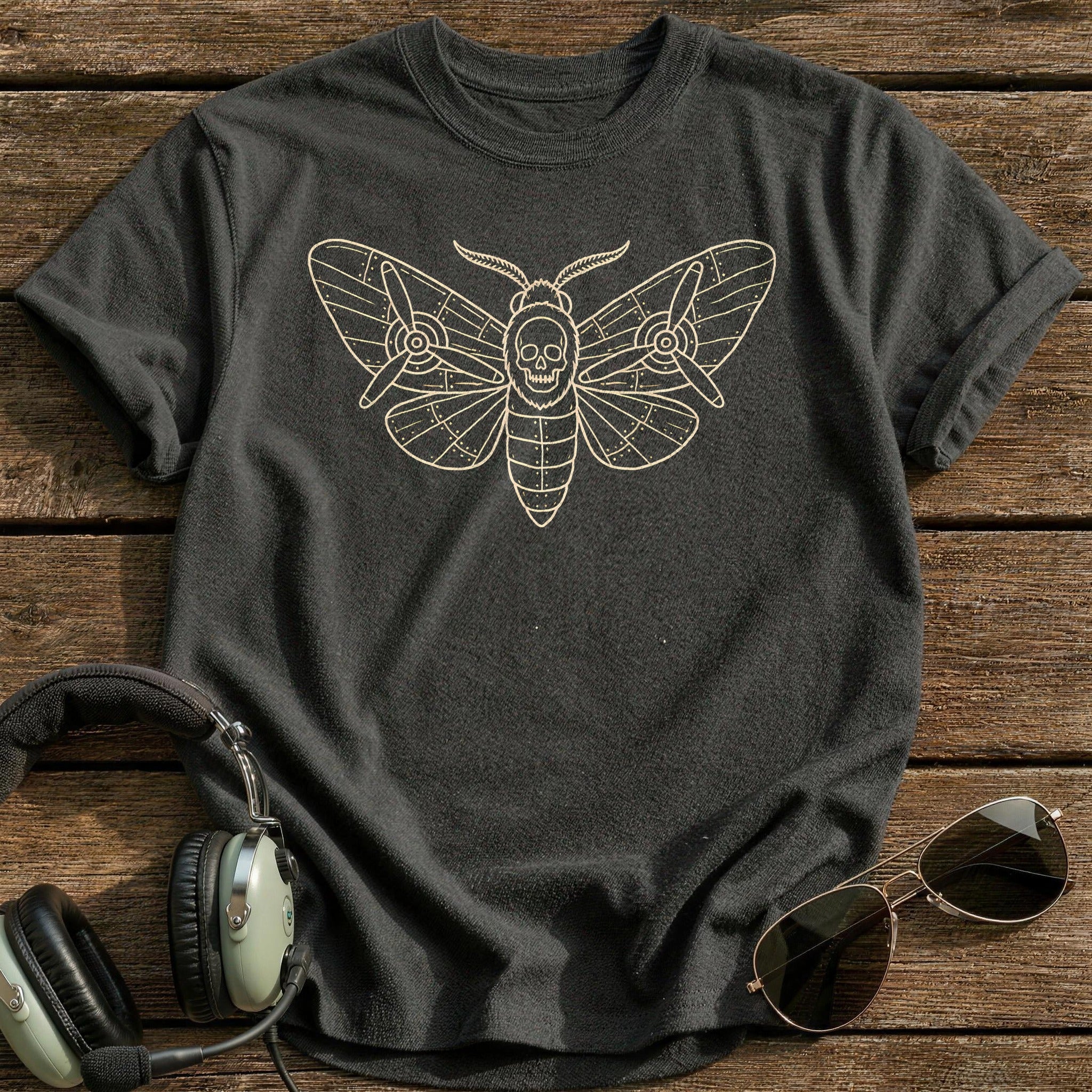 Deaths Head Moth Propeller 31 - Charcoal