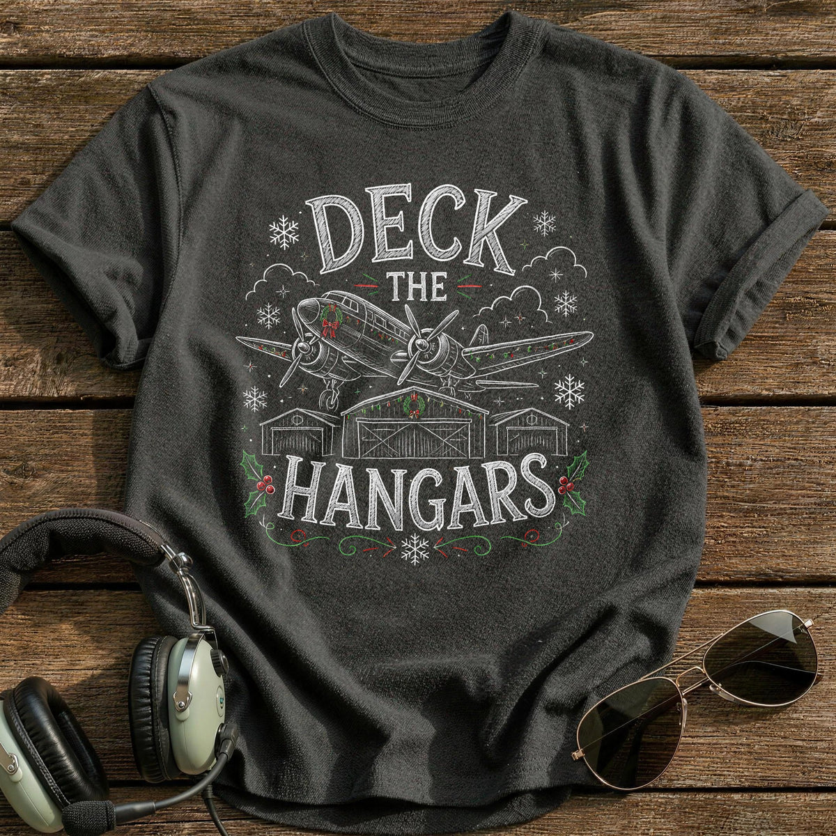 Deck The Hangars 29 T-Shirt - Charcoal