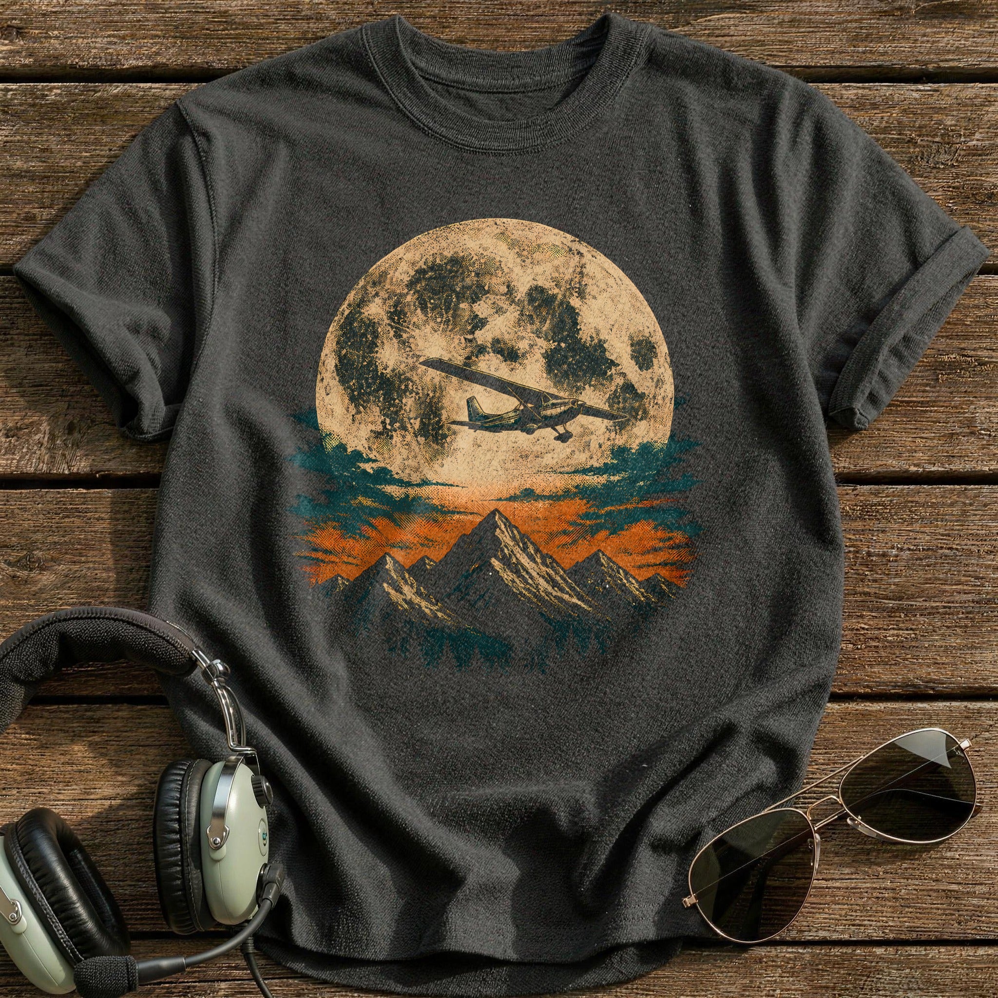 Desert Moon Glide T-Shirt - Charcoal