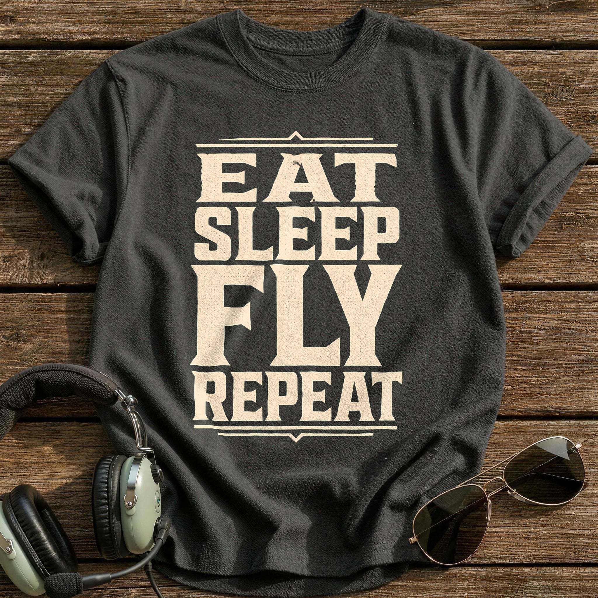 Eat Sleep Fly Forever - Charcoal