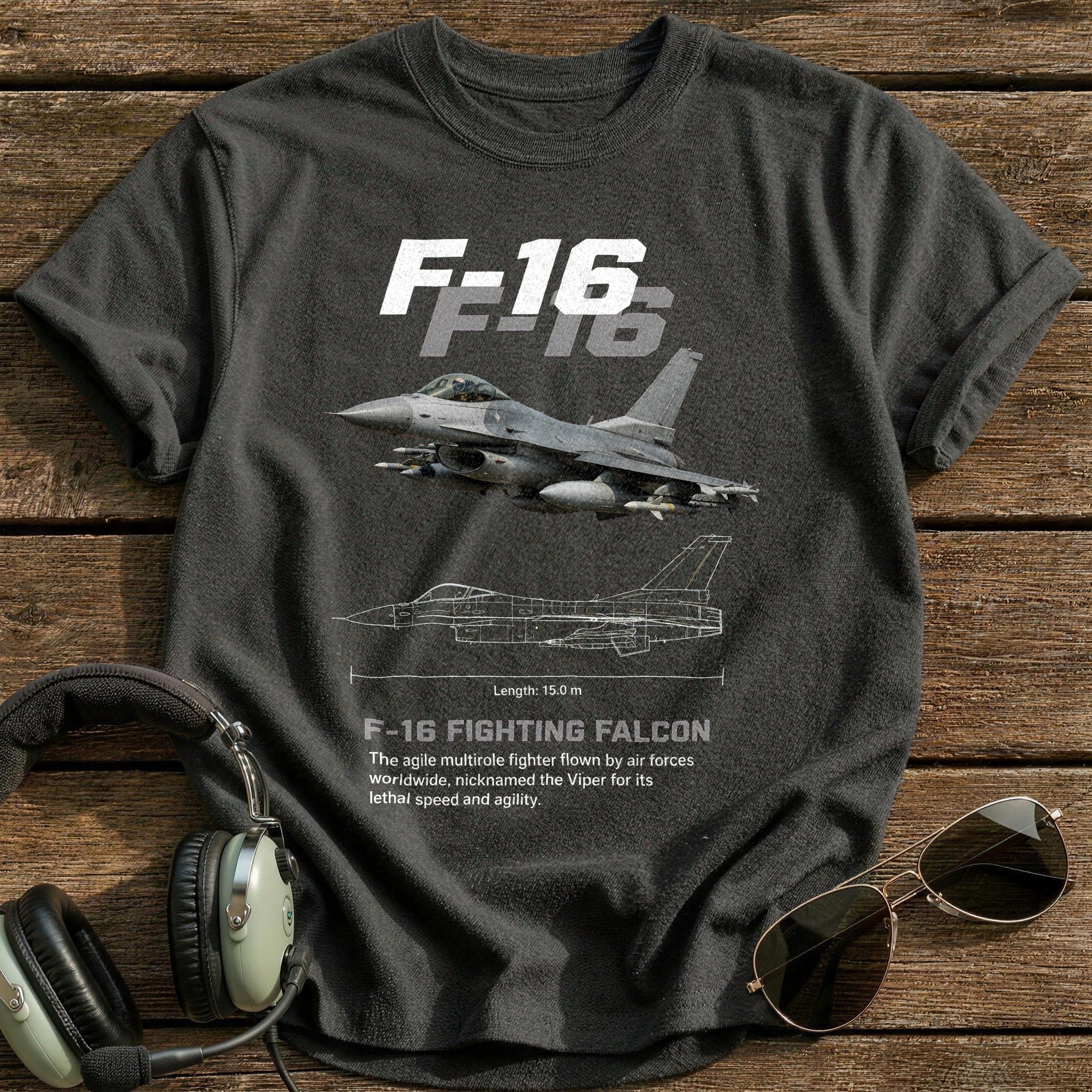 F16 15 T-Shirt - Charcoal