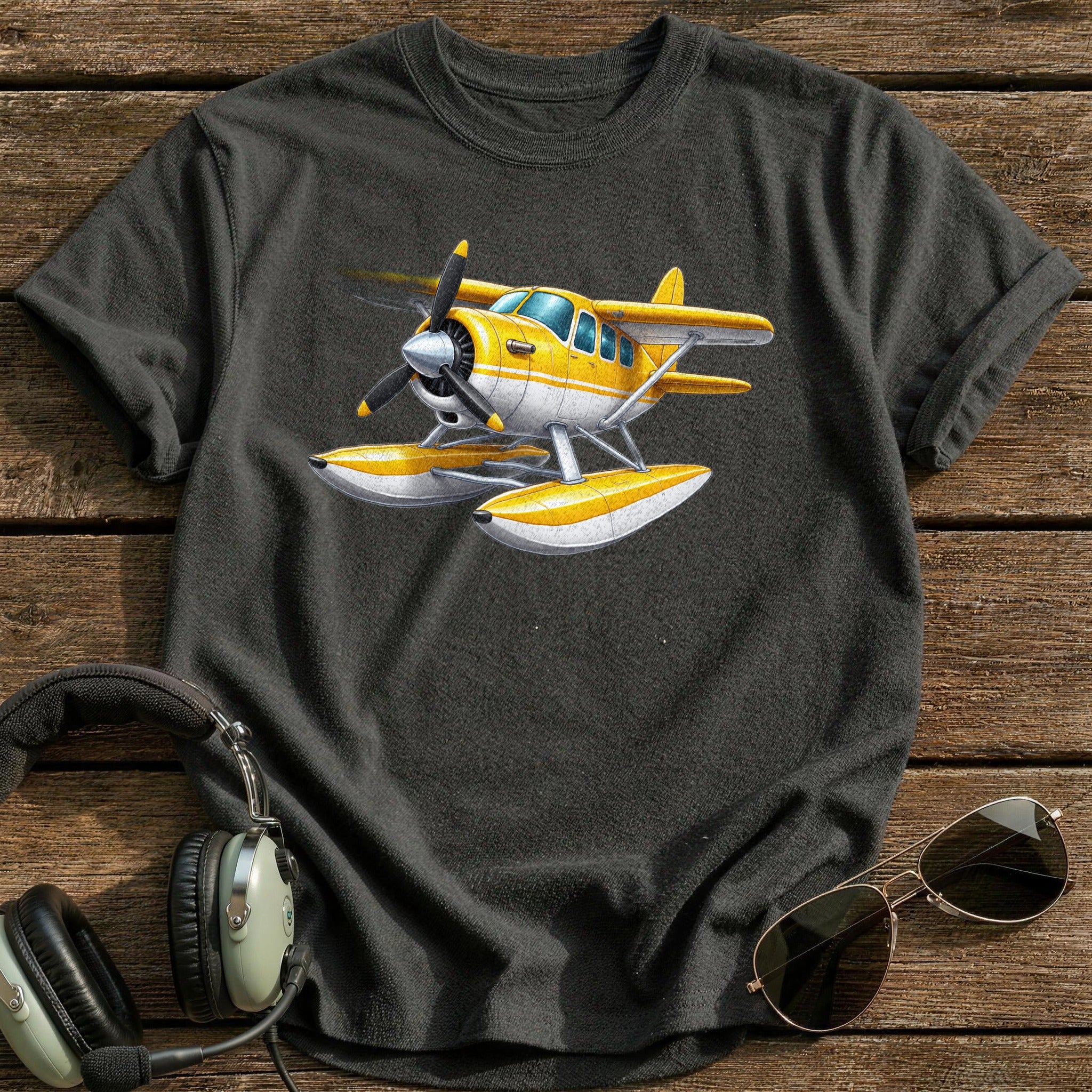 Float Plane Yellow - Charcoal