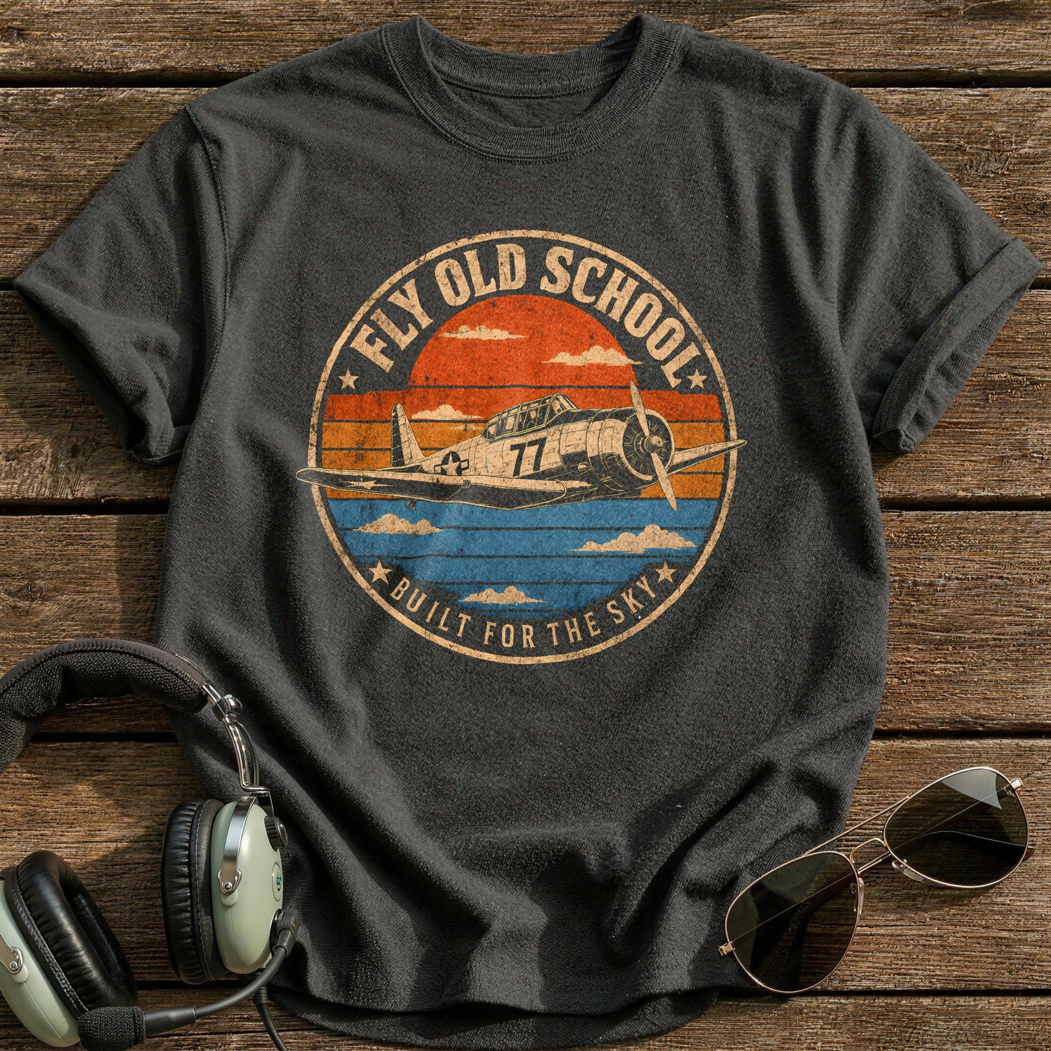 Fly Old School - Charcoal