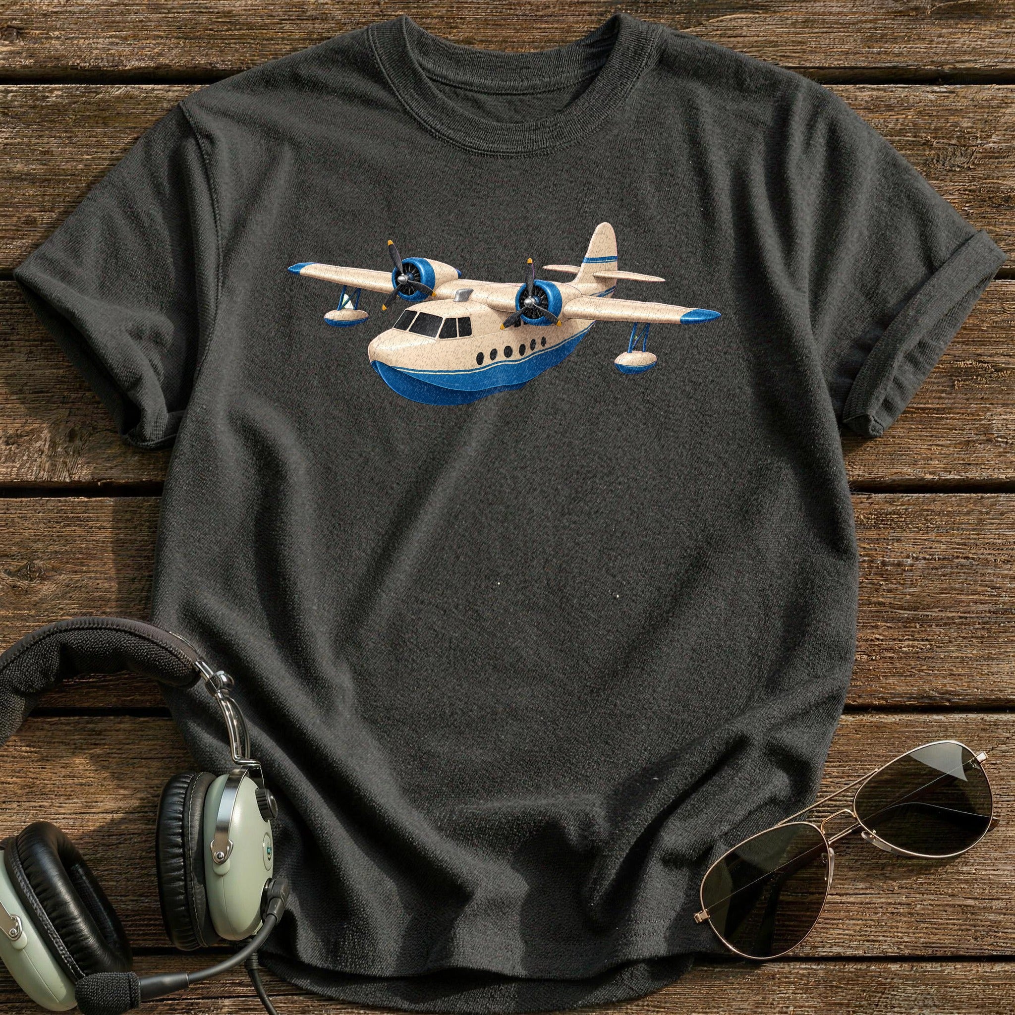 Flying Boat 51 T-Shirt - Charcoal