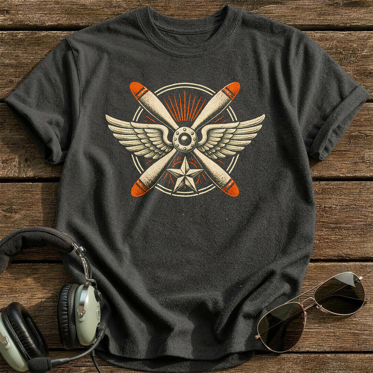 Four Point Formation T-Shirt - Charcoal