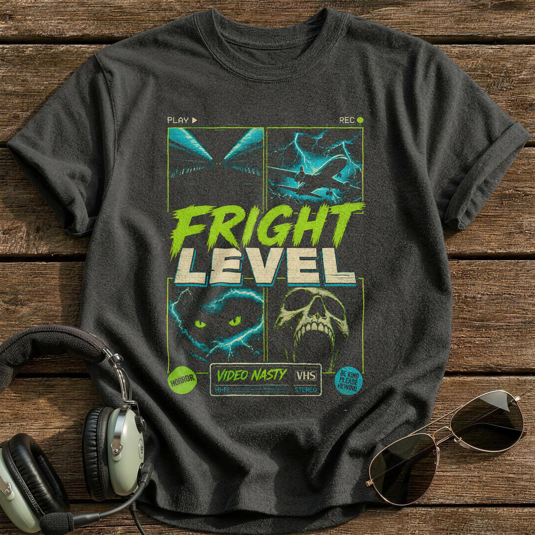 Fright Level 14 T-Shirt - Charcoal