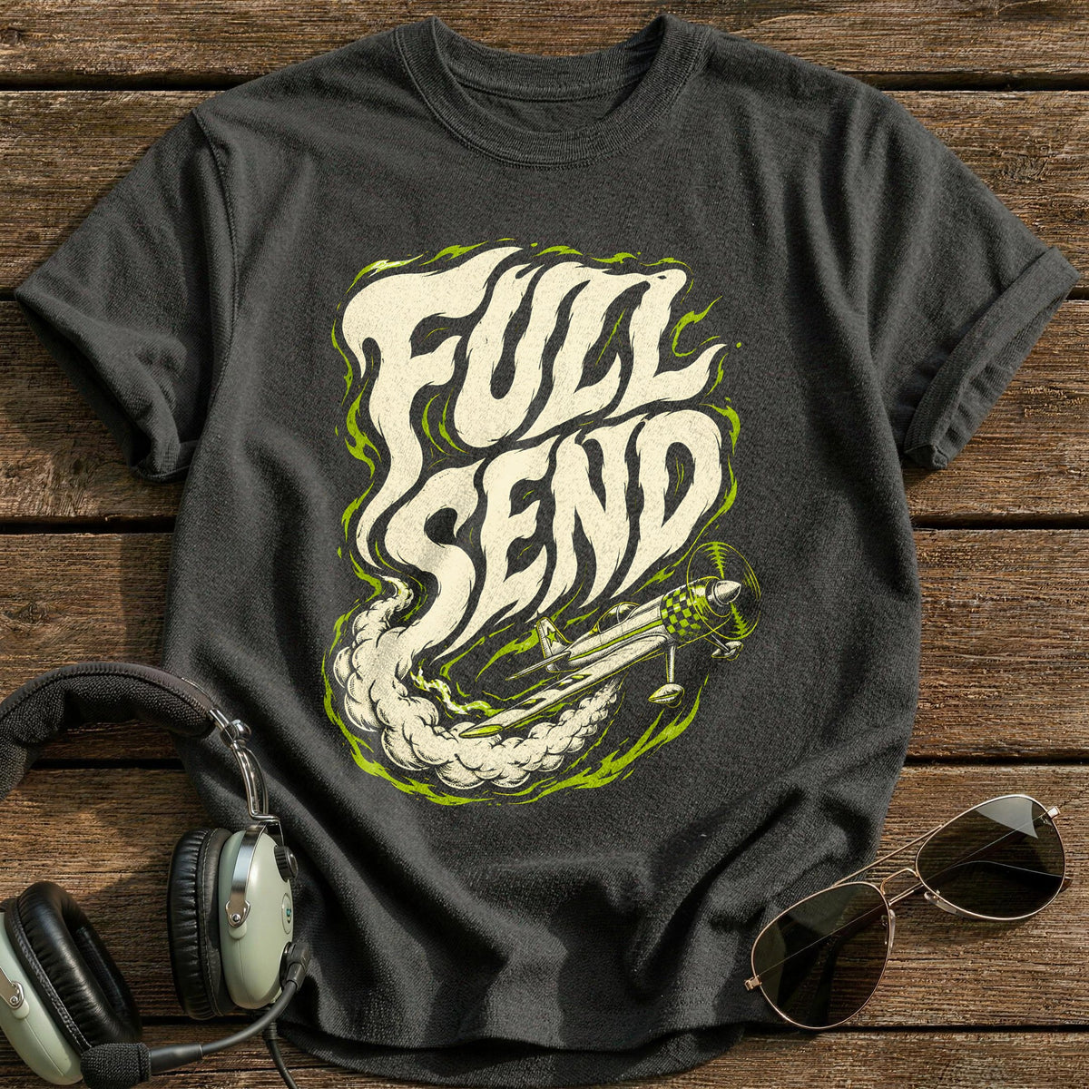 Full Send Acid 47 T-Shirt - Charcoal