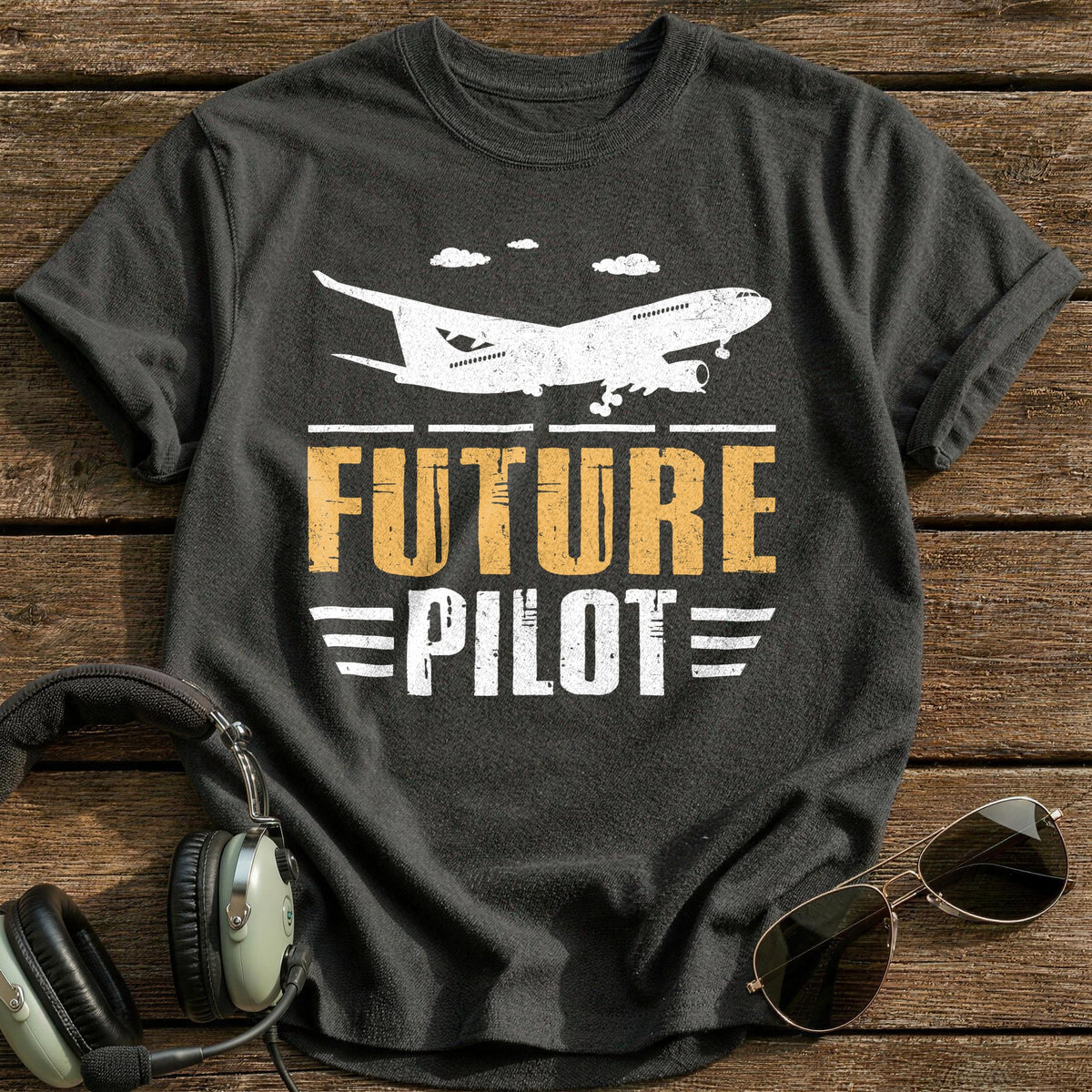Future Pilot T-Shirt - Charcoal