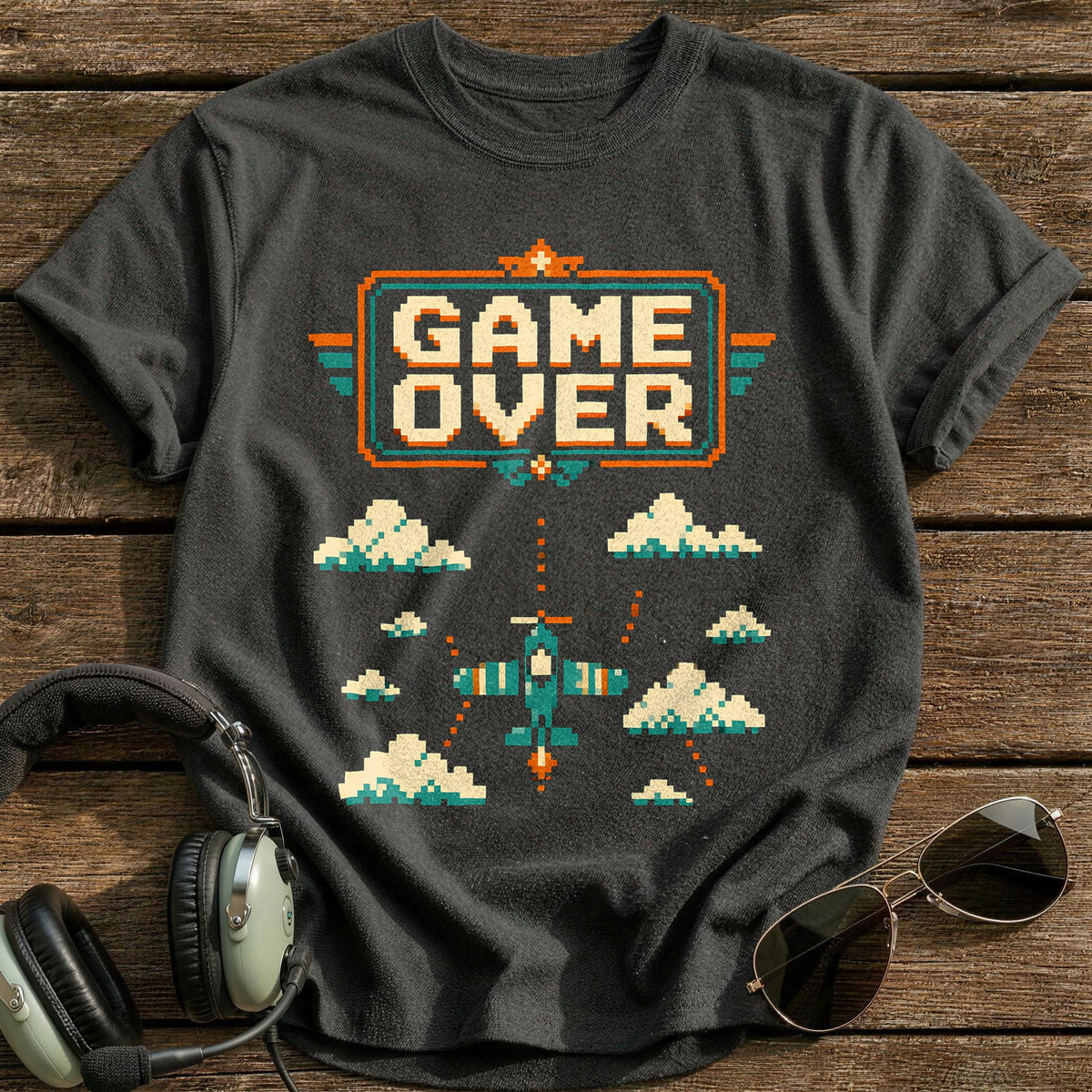 Game Over Approach T-Shirt - Charcoal