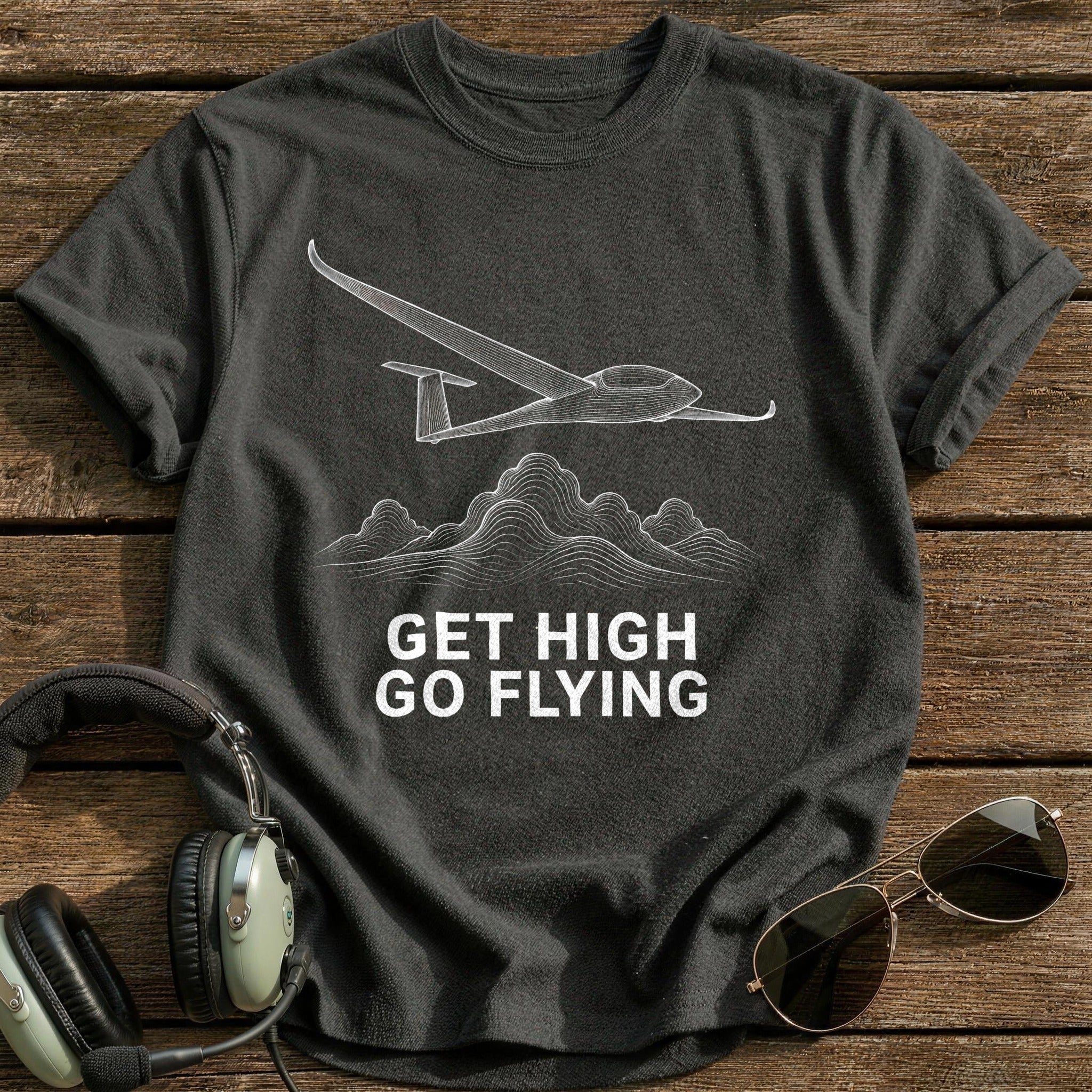Get High Flying 57 T-Shirt - Charcoal