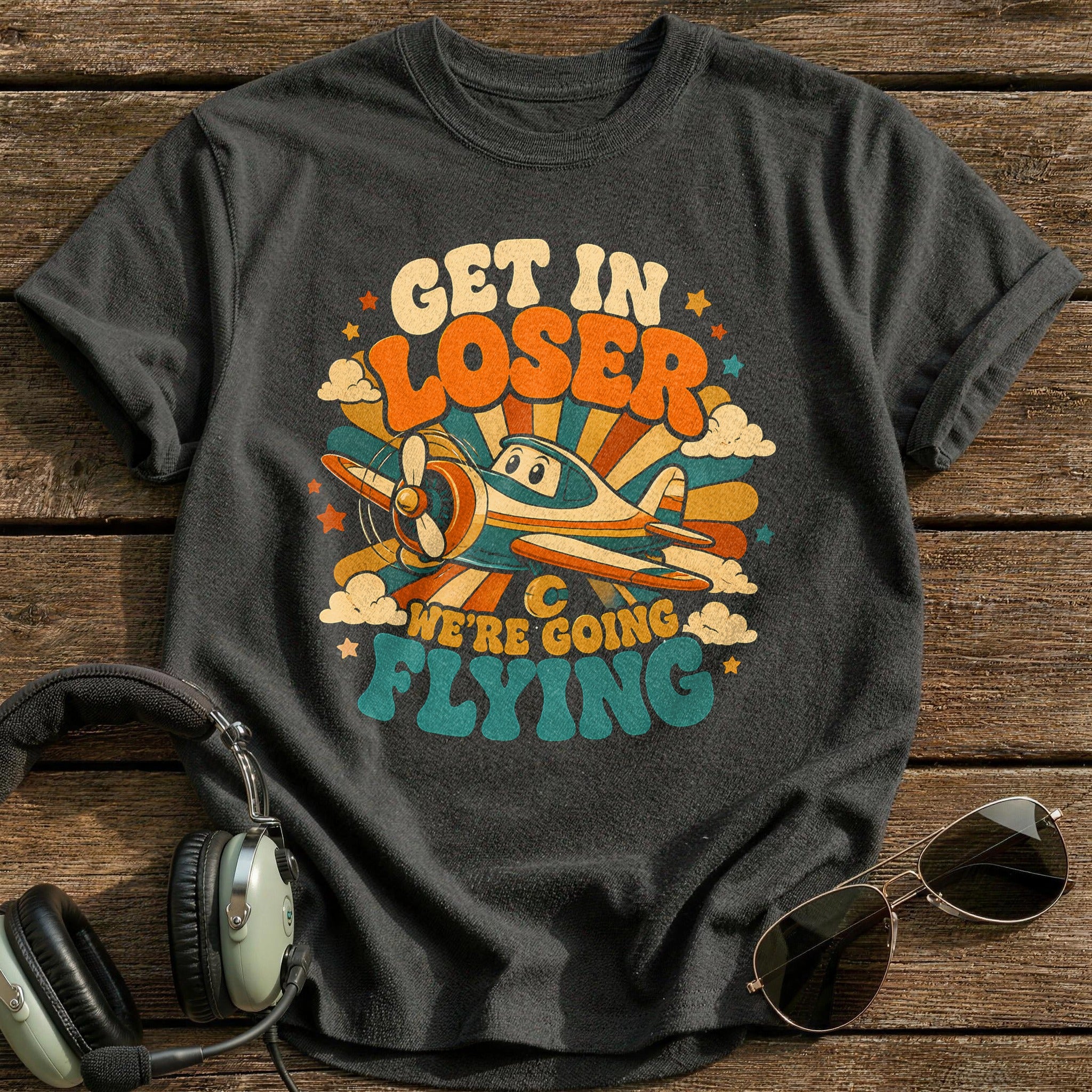 Get Loose We're Flying - Charcoal