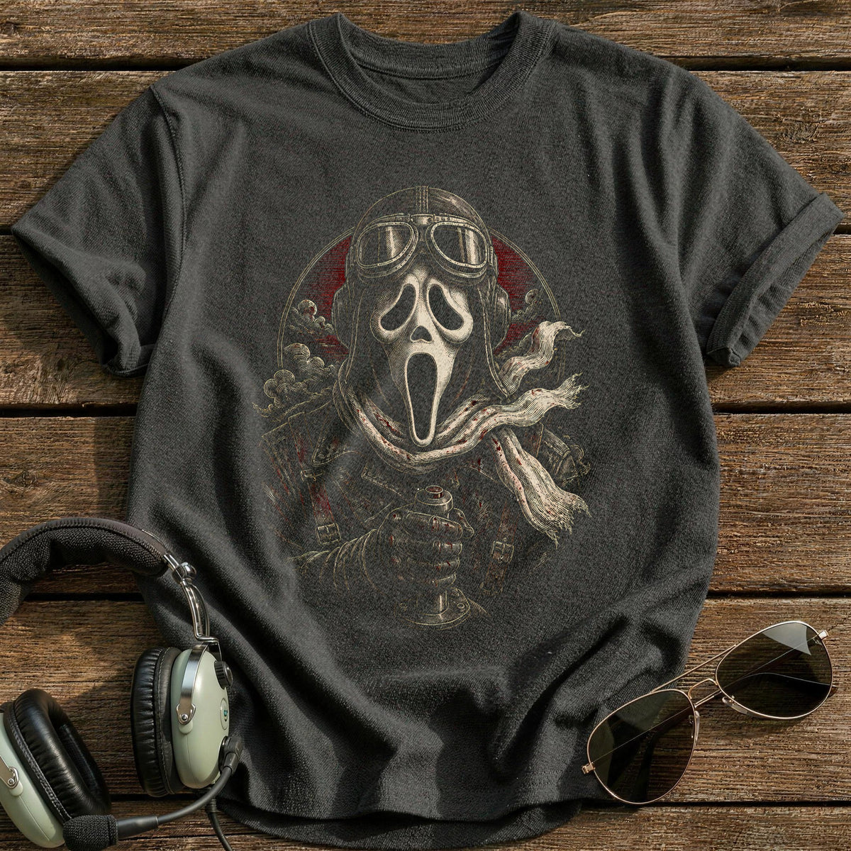 Ghostface Etched 41 T-Shirt - Charcoal