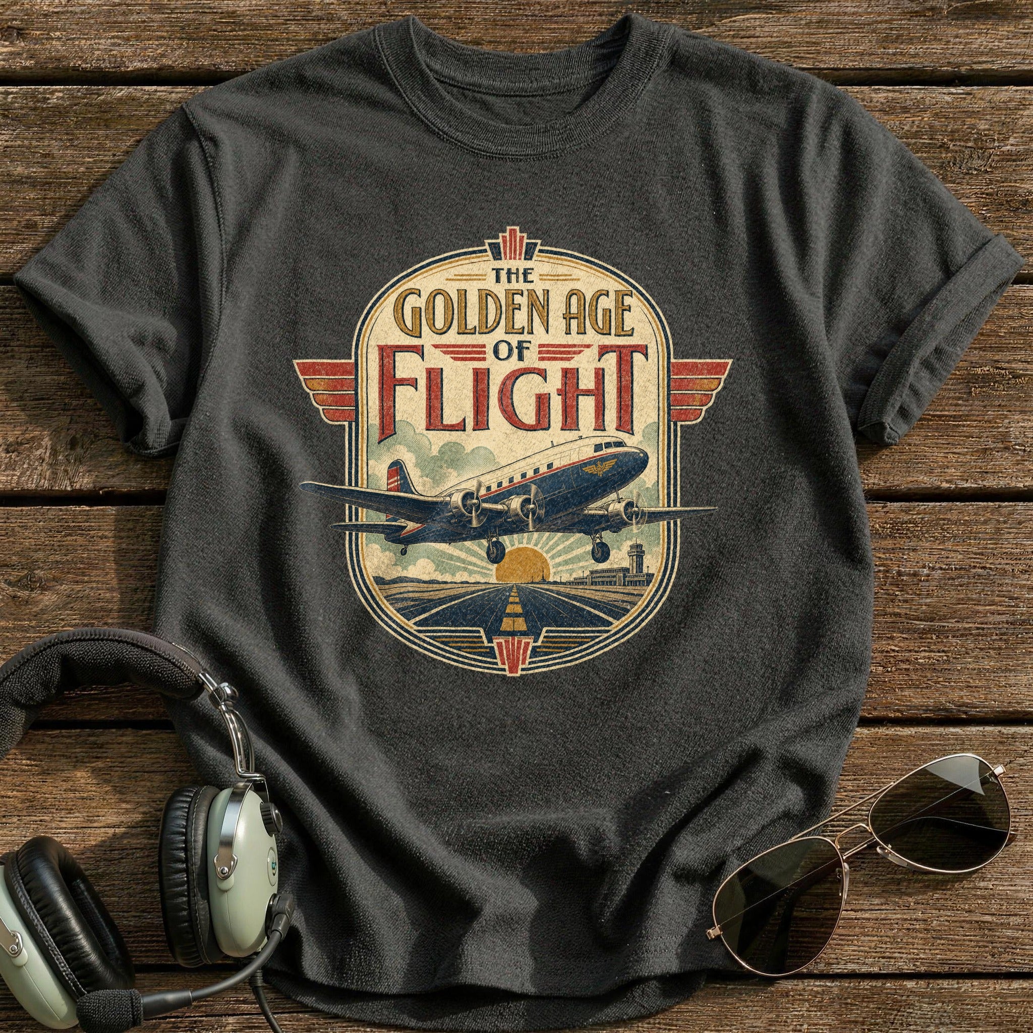 Golden Age Of Flight - Charcoal