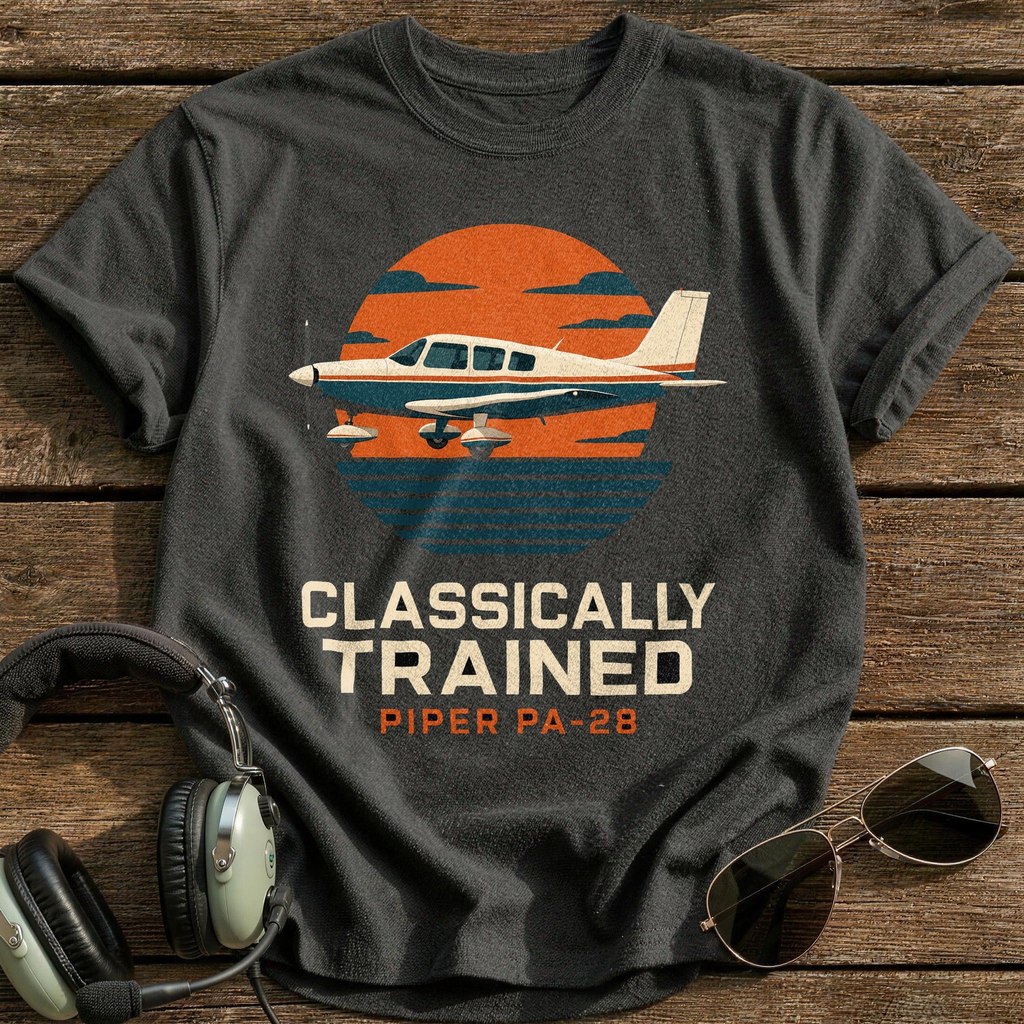 Golden Hour Trainer T-Shirt - Charcoal