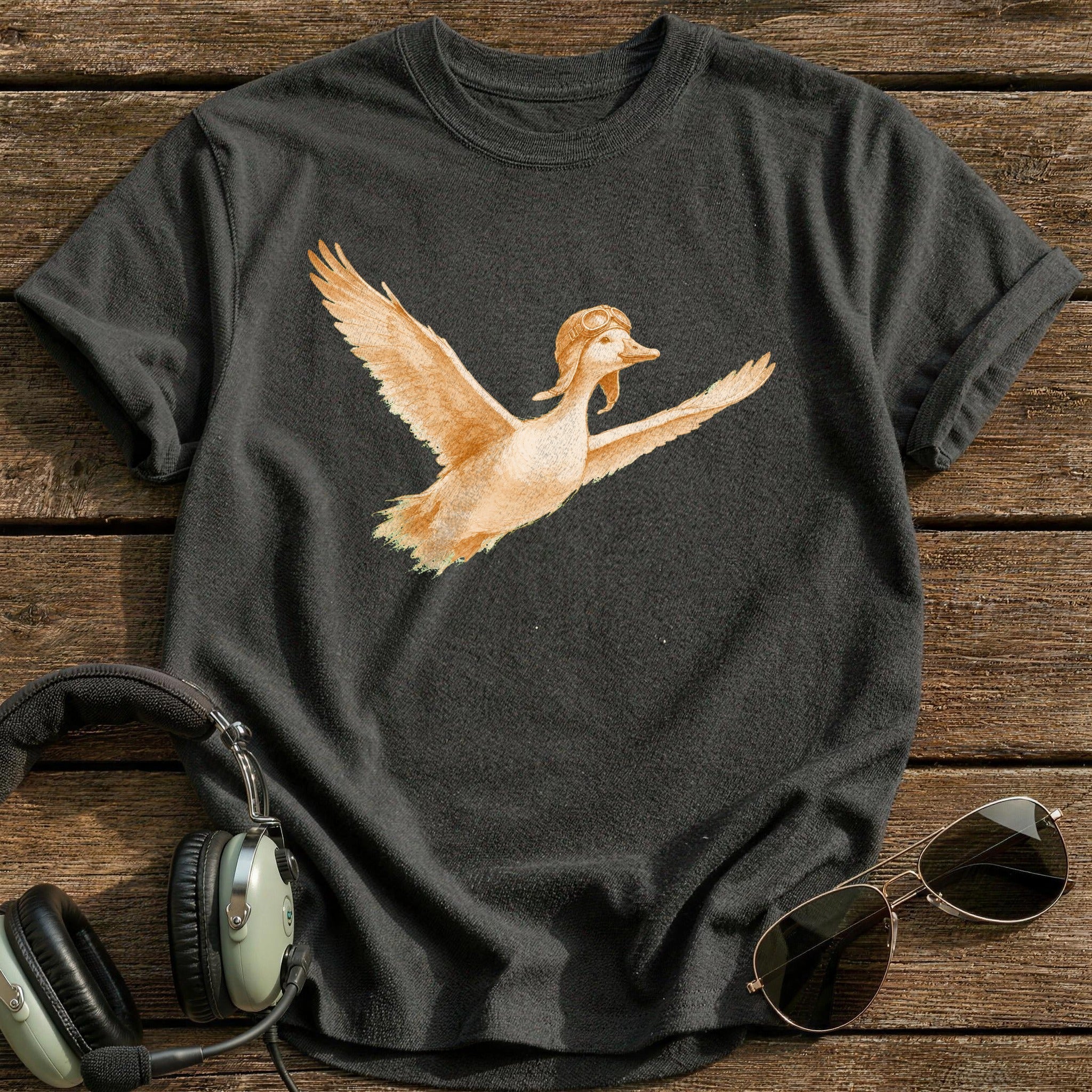 Goose on Final T-Shirt - Charcoal