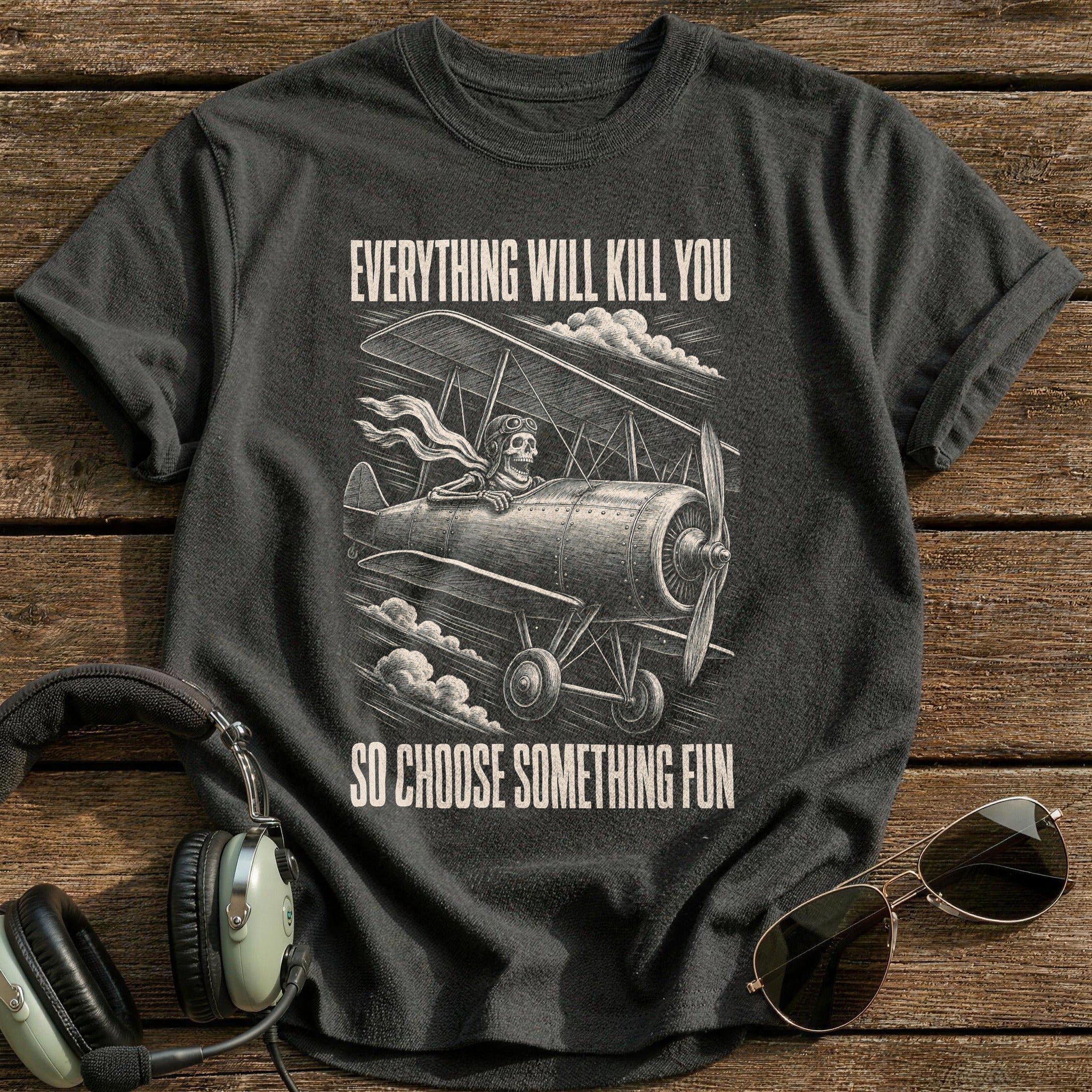 Grim Reaper Throttle T-Shirt - Charcoal