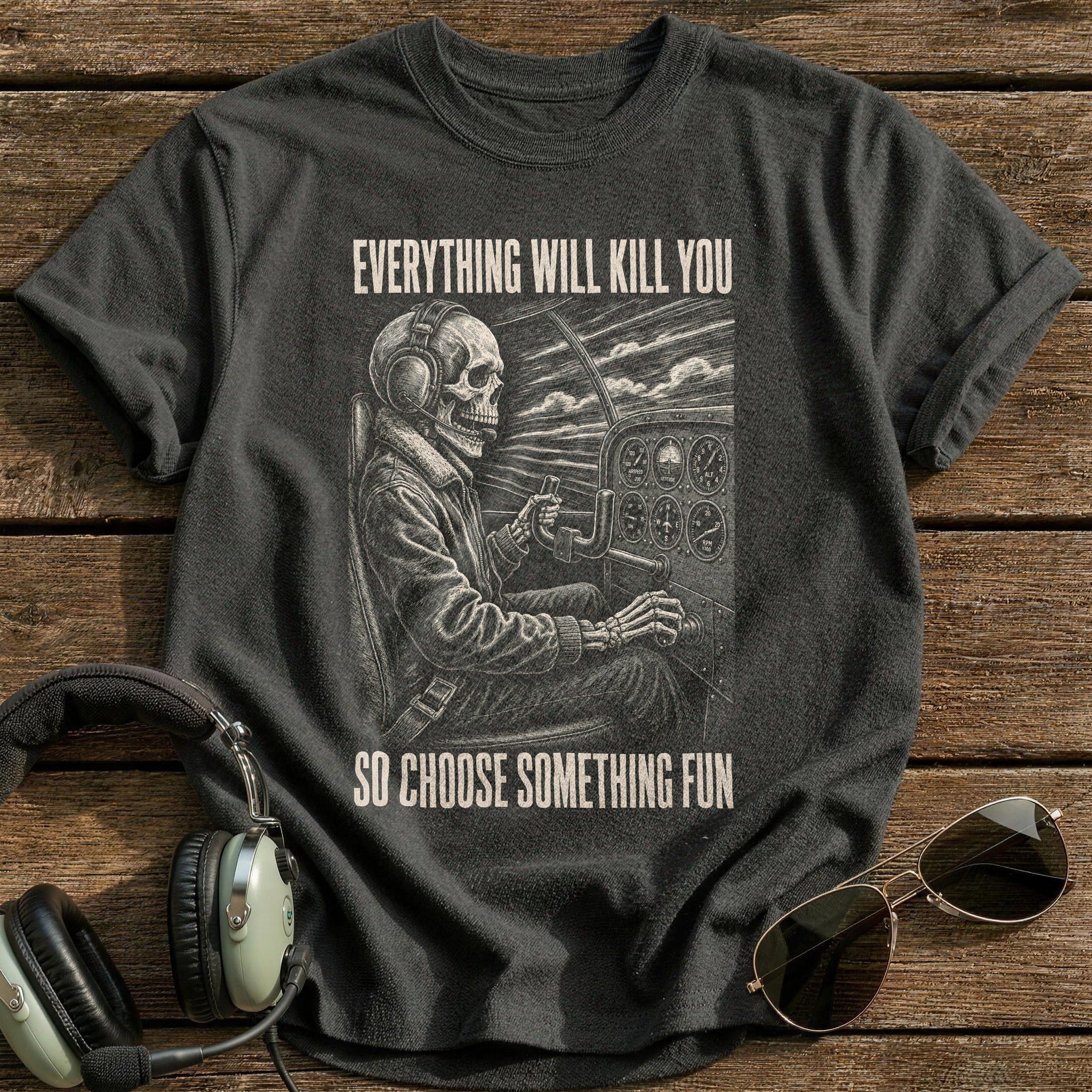 Grim Throttle T-Shirt - Charcoal