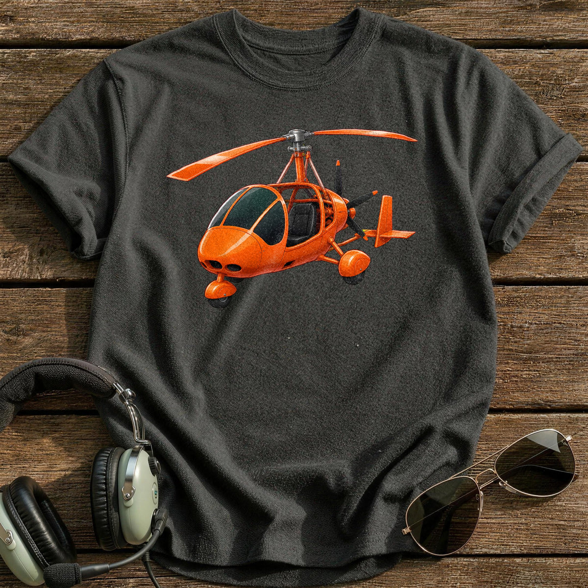 Gyrocopter 36 T-Shirt - Charcoal
