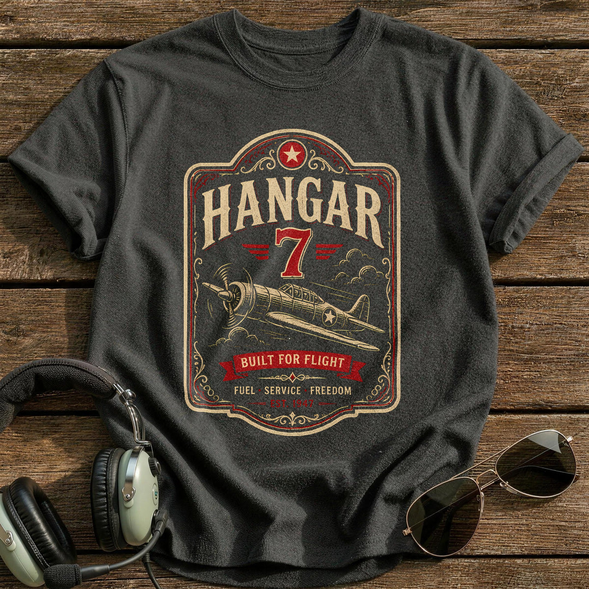 Hangar 7 Matchbook 21 T-Shirt - Charcoal