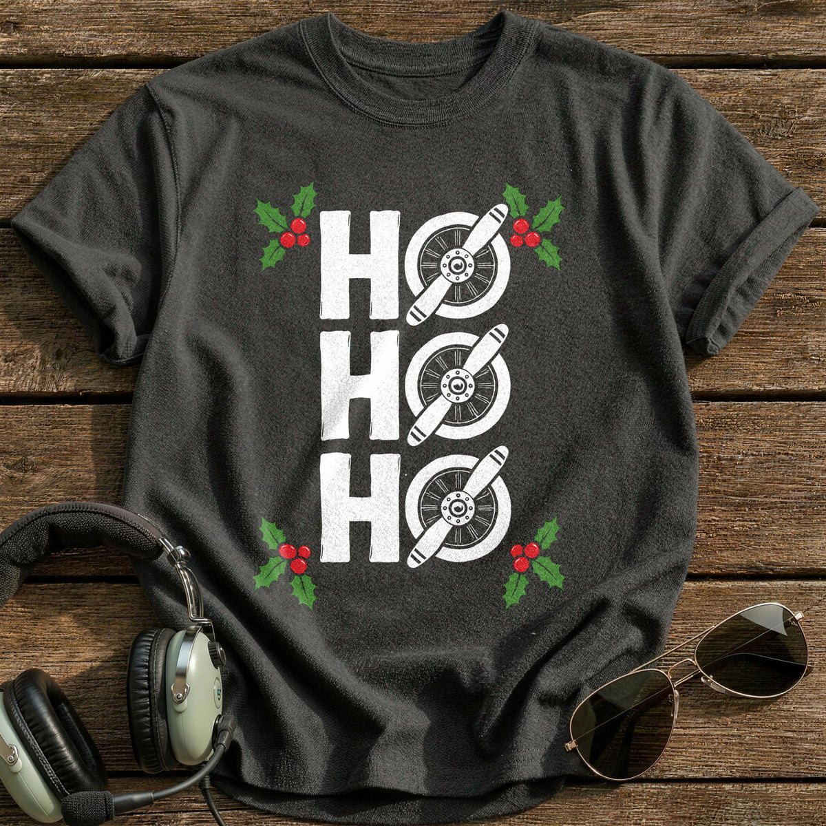 Ho Ho Ho 61 T-Shirt - Charcoal
