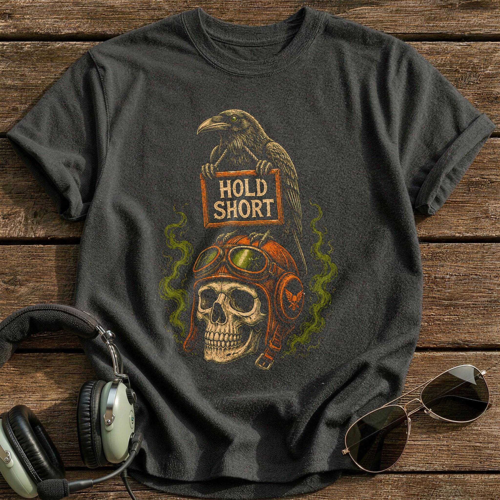 Hold Short Raven Skull 36 - Charcoal
